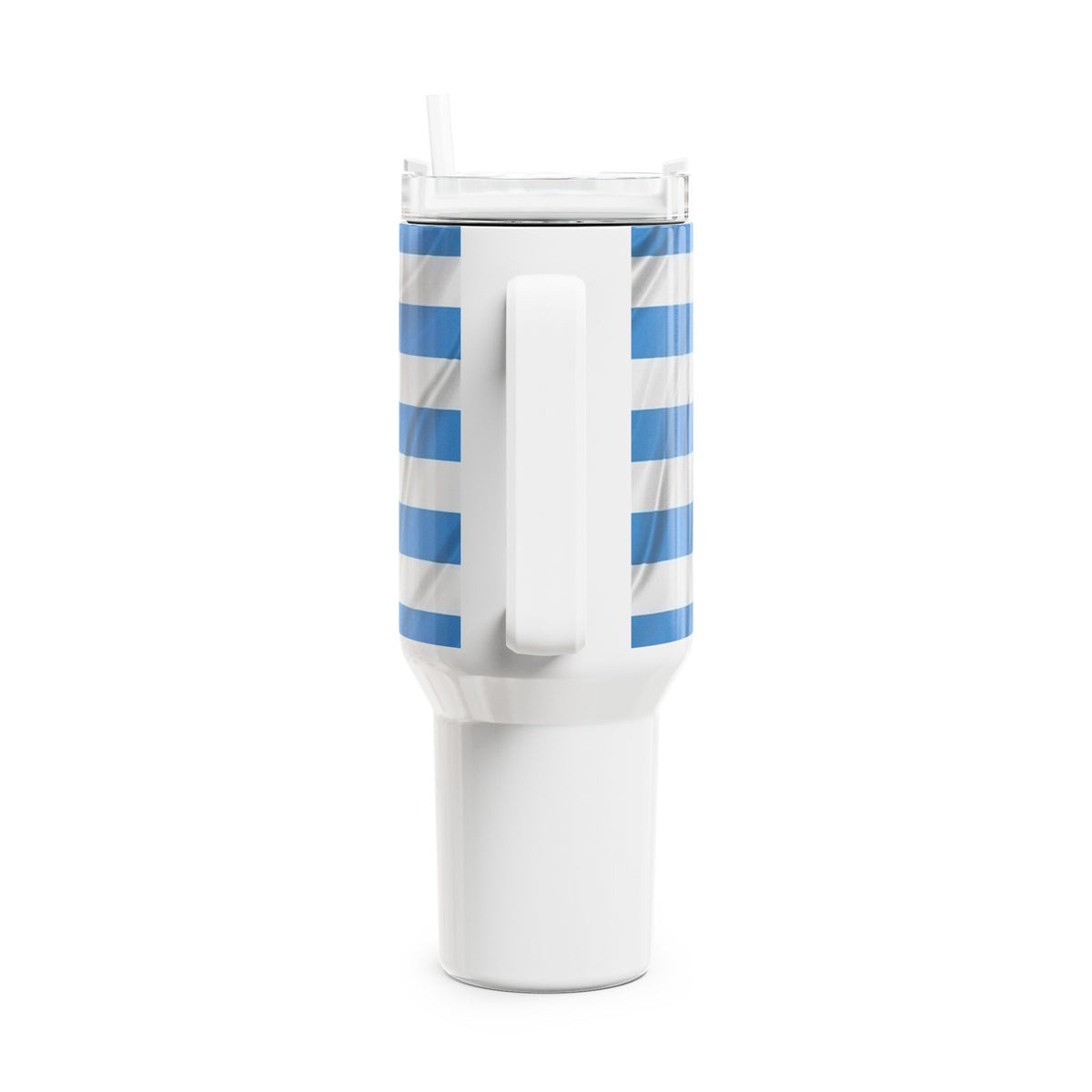 Manchester City 40oz Tumbler – Sky Blue Striped Insulated Travel Cup