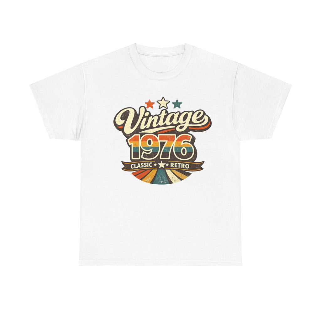 Vintage 1976 Retro Graphic Tee — Classic Birthday or Anniversary Gift