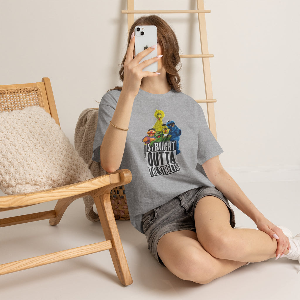 T-Shirt — "Straight Outta the Streets" Sesame Friends Graphic Tee