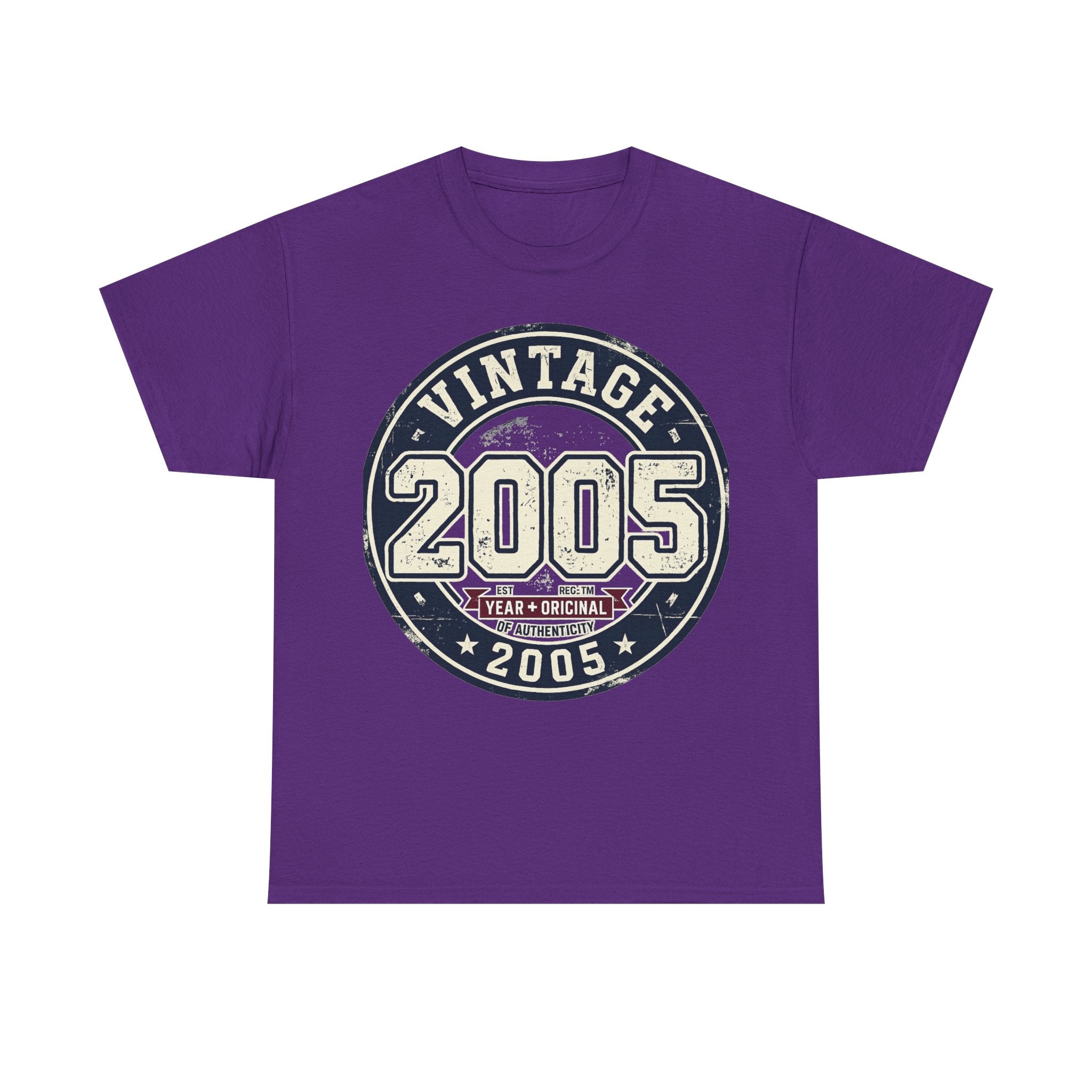 Vintage 2005 T-Shirt — Retro Birth Year Graphic Tee