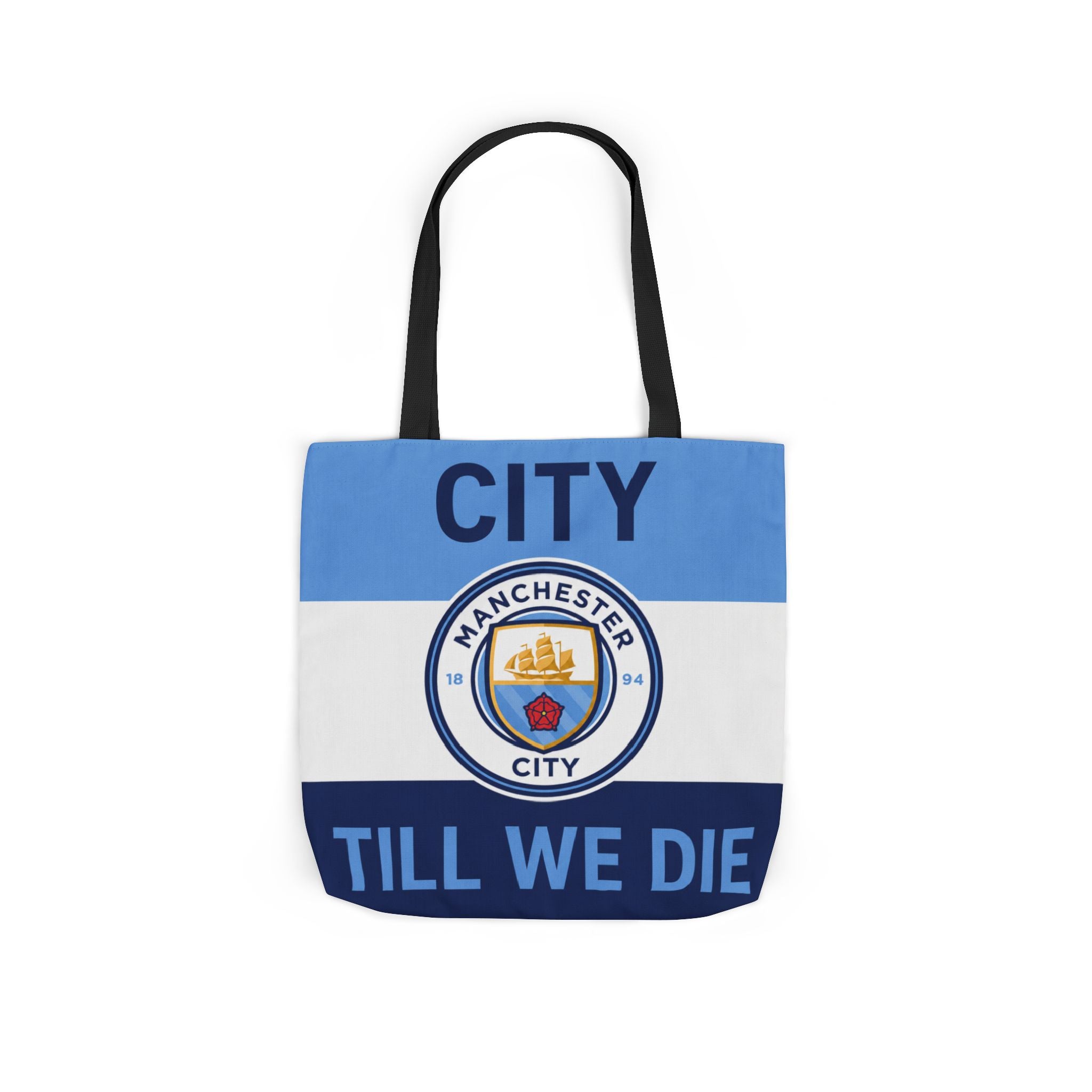 City Till We Die Unofficial Canvas Tote Bag — Manchester Football Fan Bag