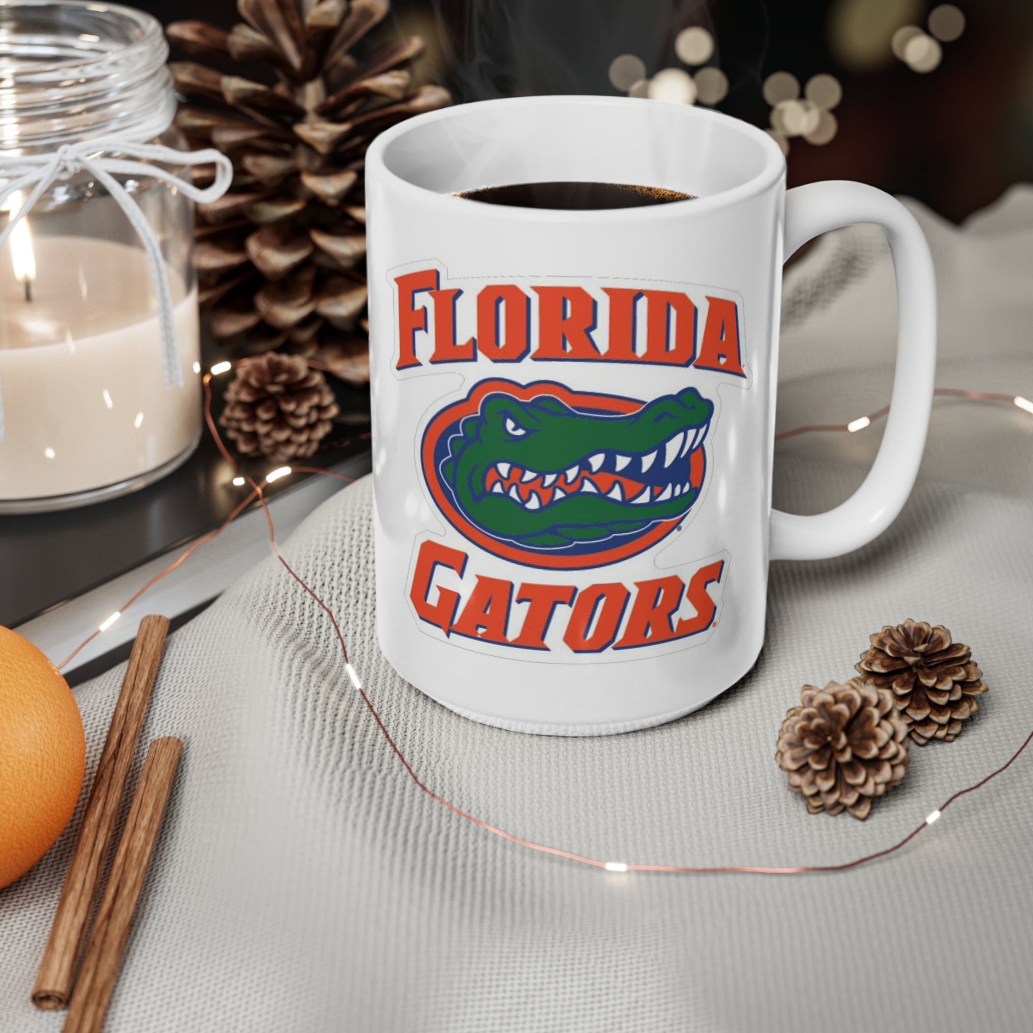 Florida Gators Ceramic Mug — College Team Logo Coffee Cup (11oz & 15oz)