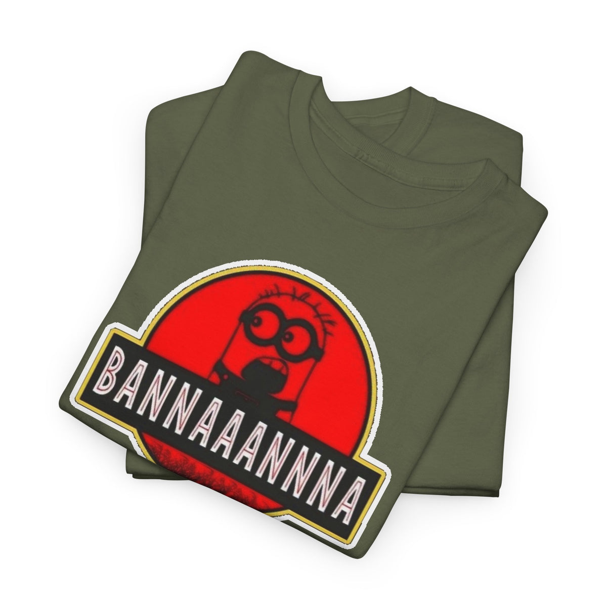 Bannaaannna Graphic Tee — Retro Red Logo Funny Banana Shirt