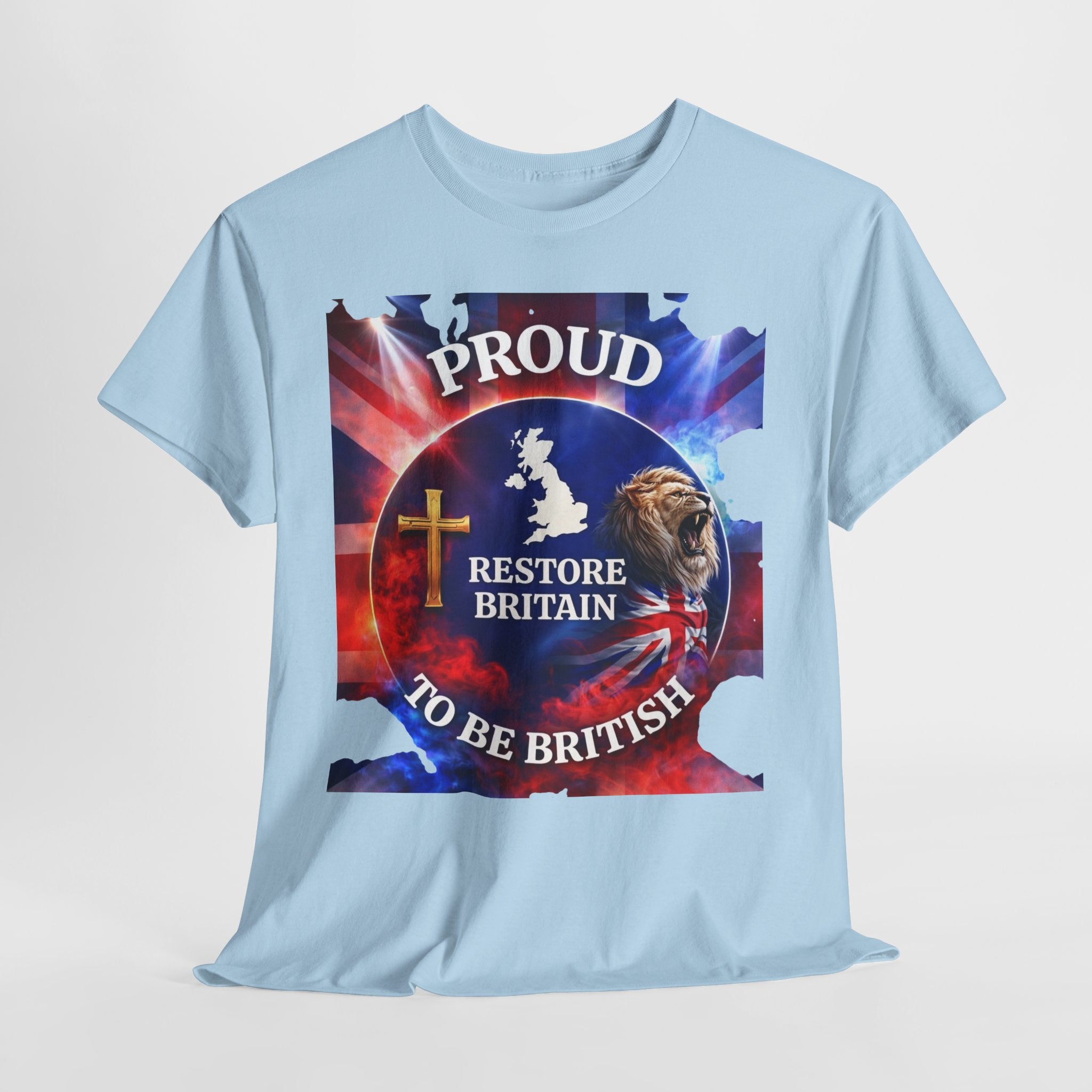 Proud to Be British Restore Britain Cotton T‑Shirt
