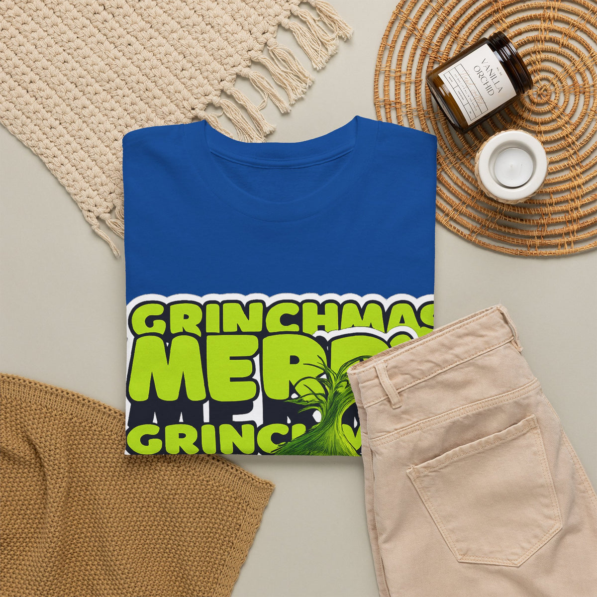 Grinchmas Merry Grinch Christmas Cotton T-Shirt / Tee