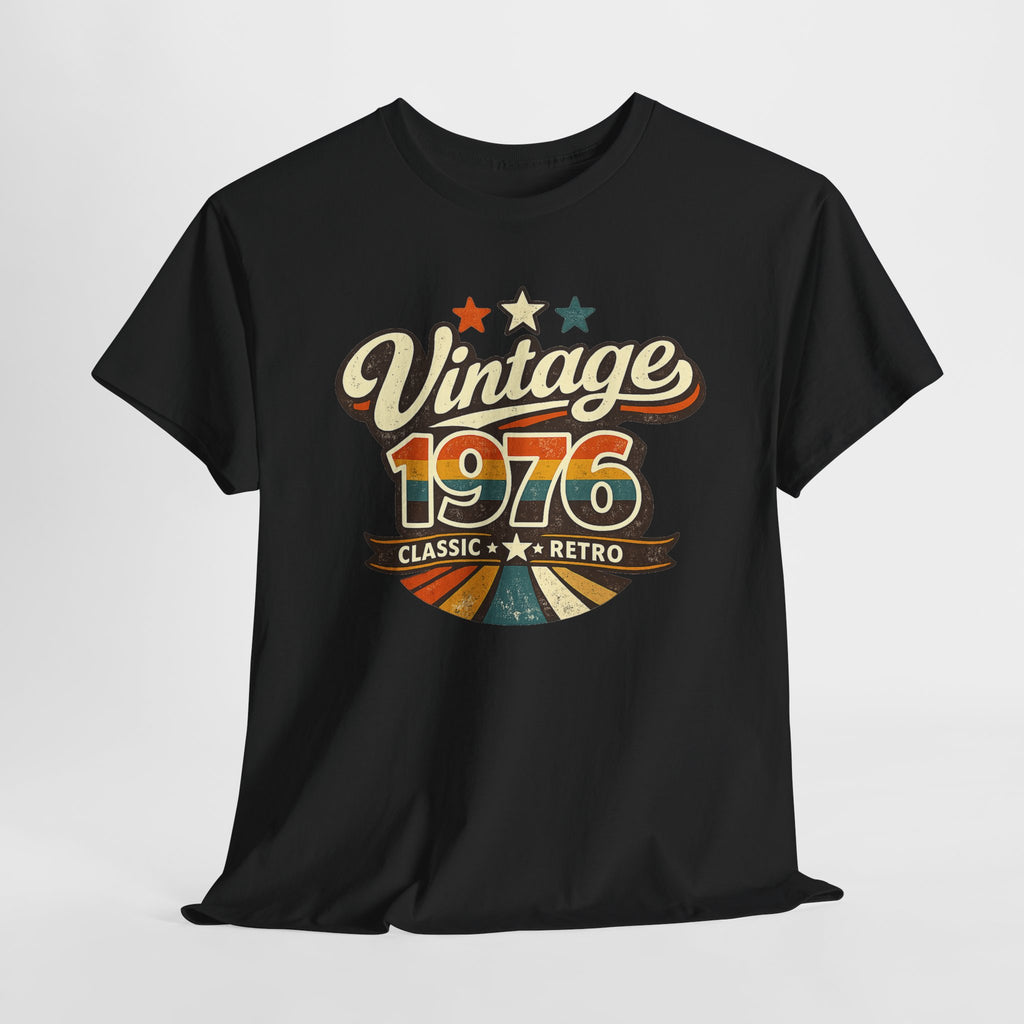 Vintage 1976 Retro Graphic Tee — Classic Birthday or Anniversary Gift