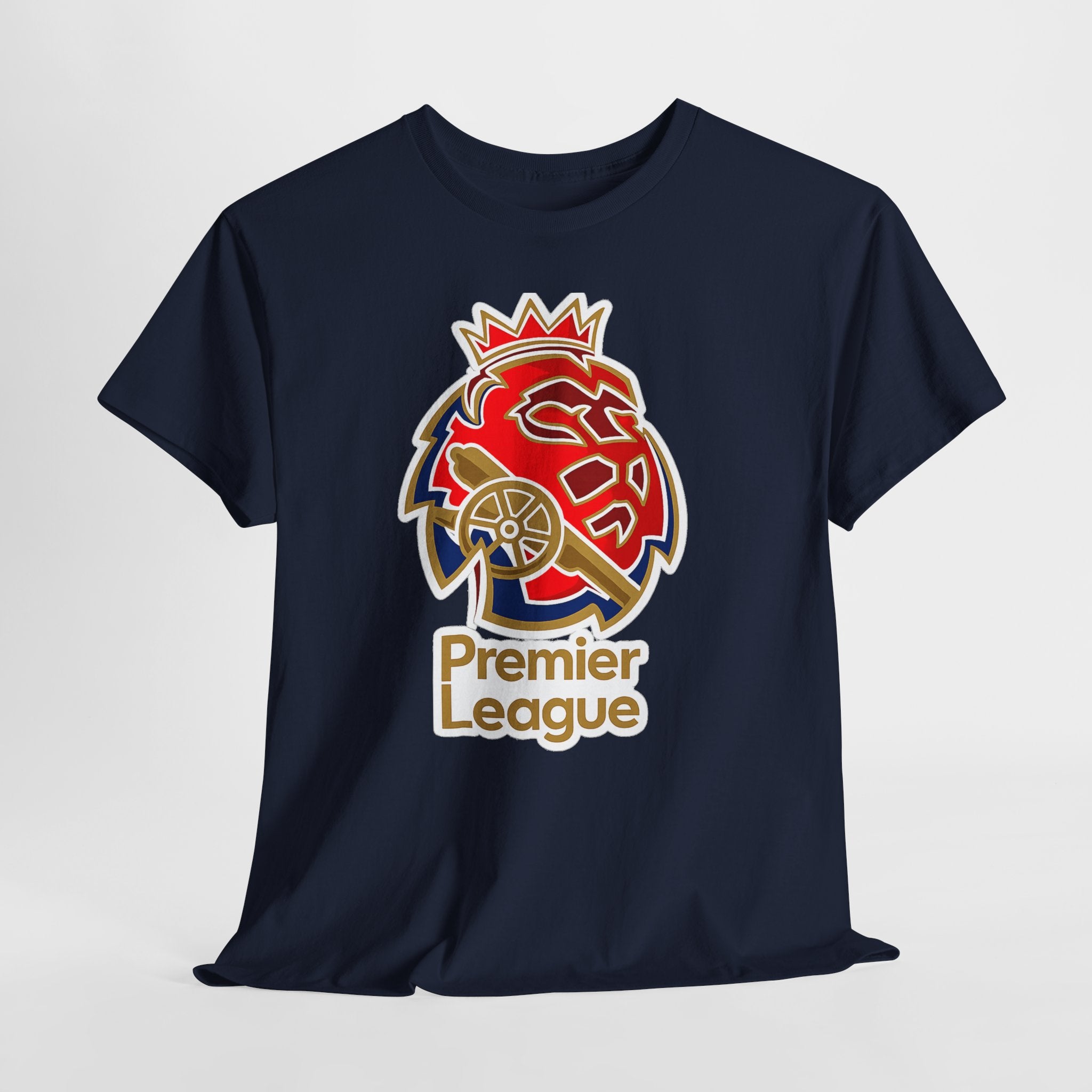 Arsenal Premier League Lion Logo T-Shirt — Soccer Fan Tee