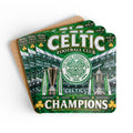 Celtic Football Club 'Champions' Cork Coaster Set — 4-Pack Fan Barware
