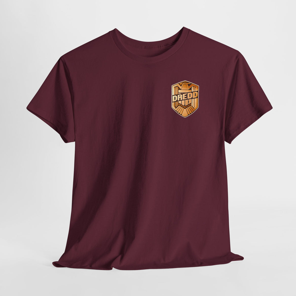 Dredd Shield Badge T-Shirt — Retro Law Enforcement Logo Tee