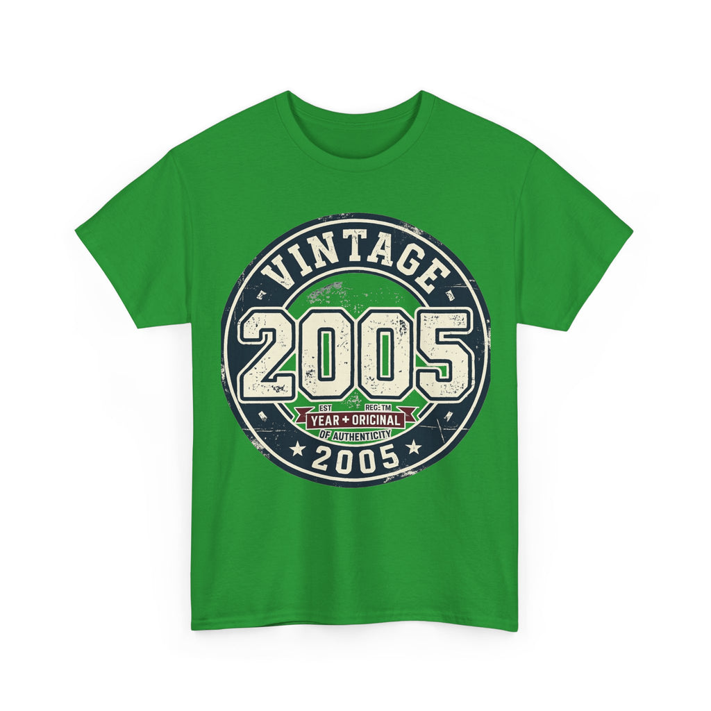 Vintage 2005 T-Shirt — Retro Birth Year Graphic Tee