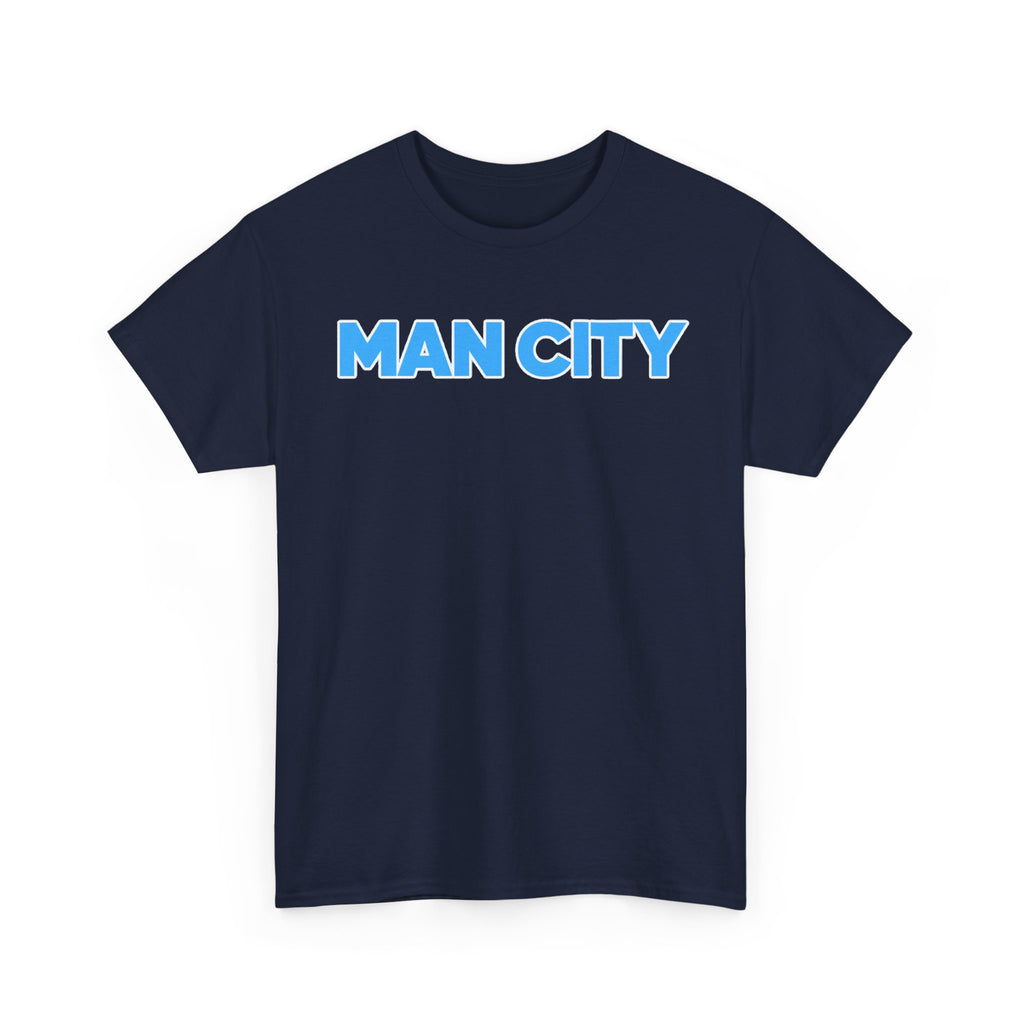 Man City Cotton T‑Shirt — Minimal Football Fan Tee