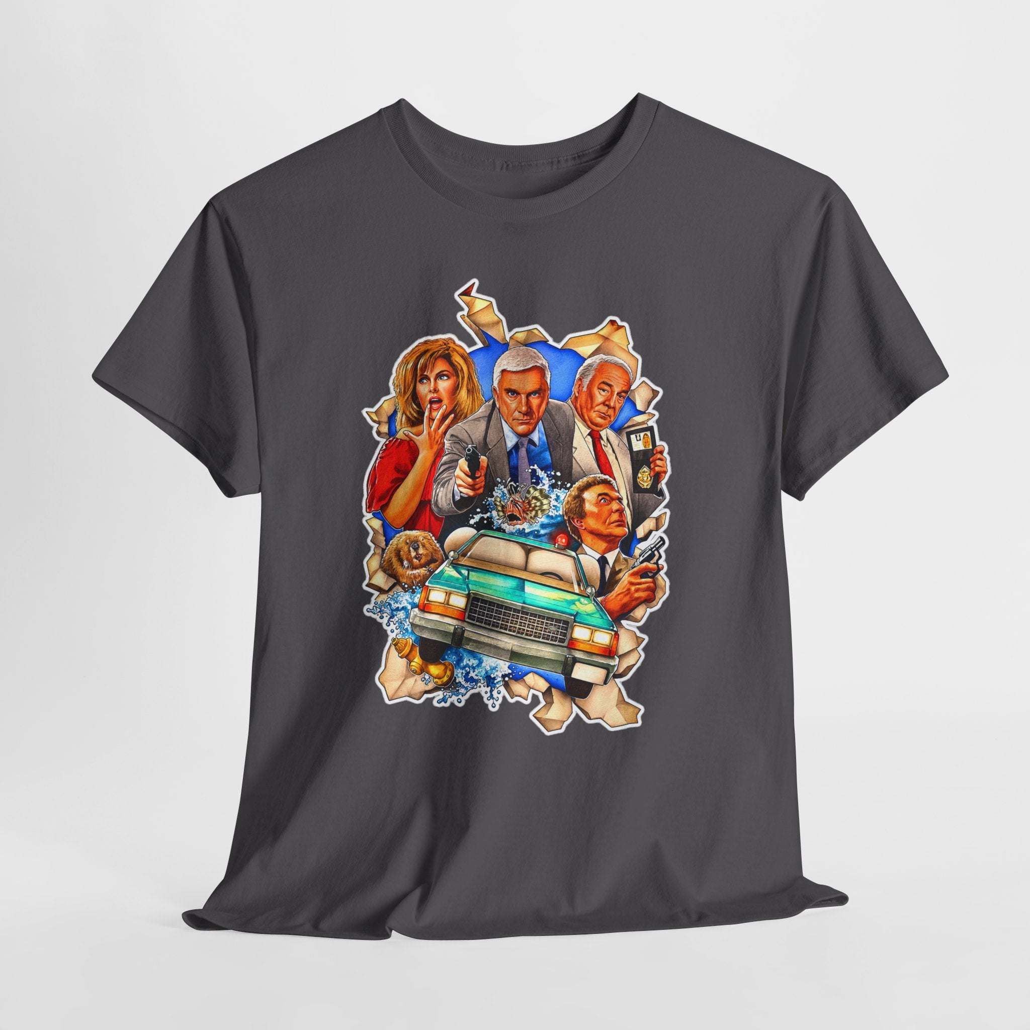 The Naked Gun / Police Squad Crime Comedy Movie Poster Cotton T-Shirt