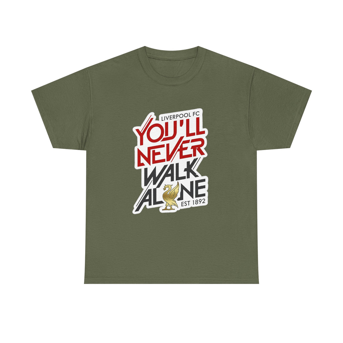 Liverpool You'll Never Walk Alone Cotton T-Shirt — Liverpool FC Fan Tee