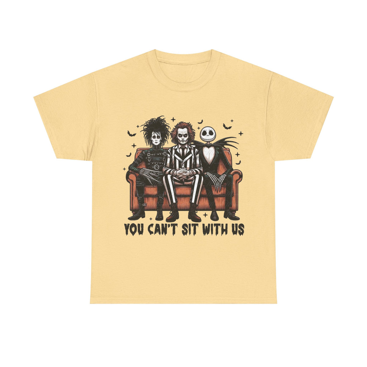 Johnny Depp Graphic Tee — 'You Can't Sit With Us' Halloween Horror Trio T-Shirt