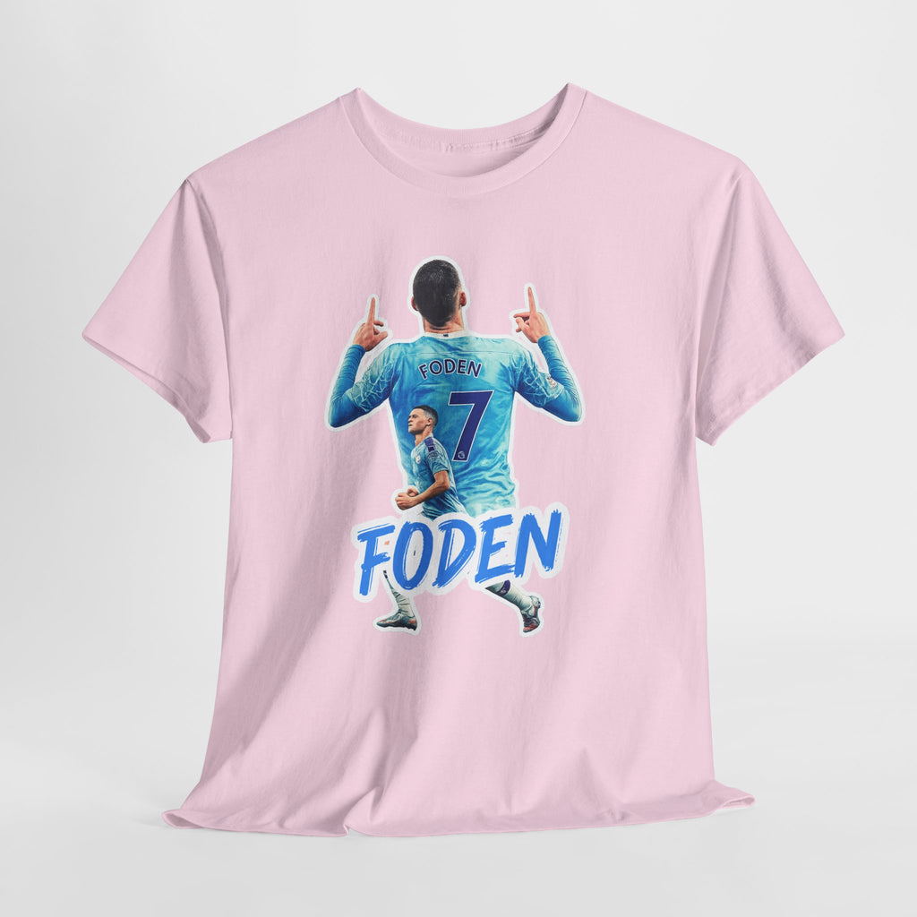 Phil Foden #7 Soccer T‑Shirt — Manchester City Fan Jersey Tribute