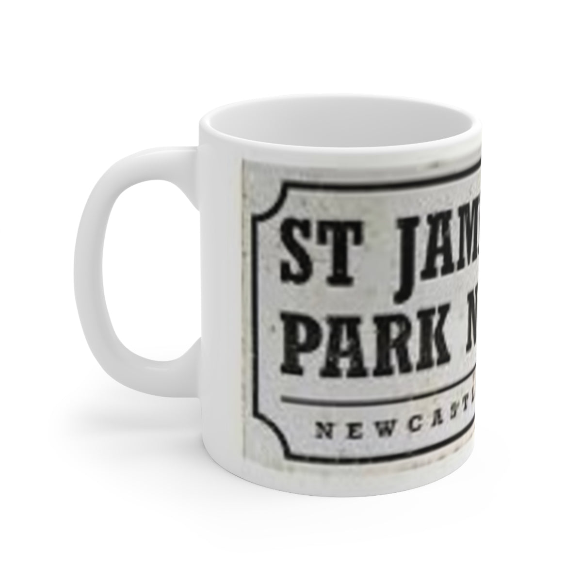 St James' Park Newcastle United Vintage Stadium Mug — Ceramic Coffee Cup (11oz/15oz)