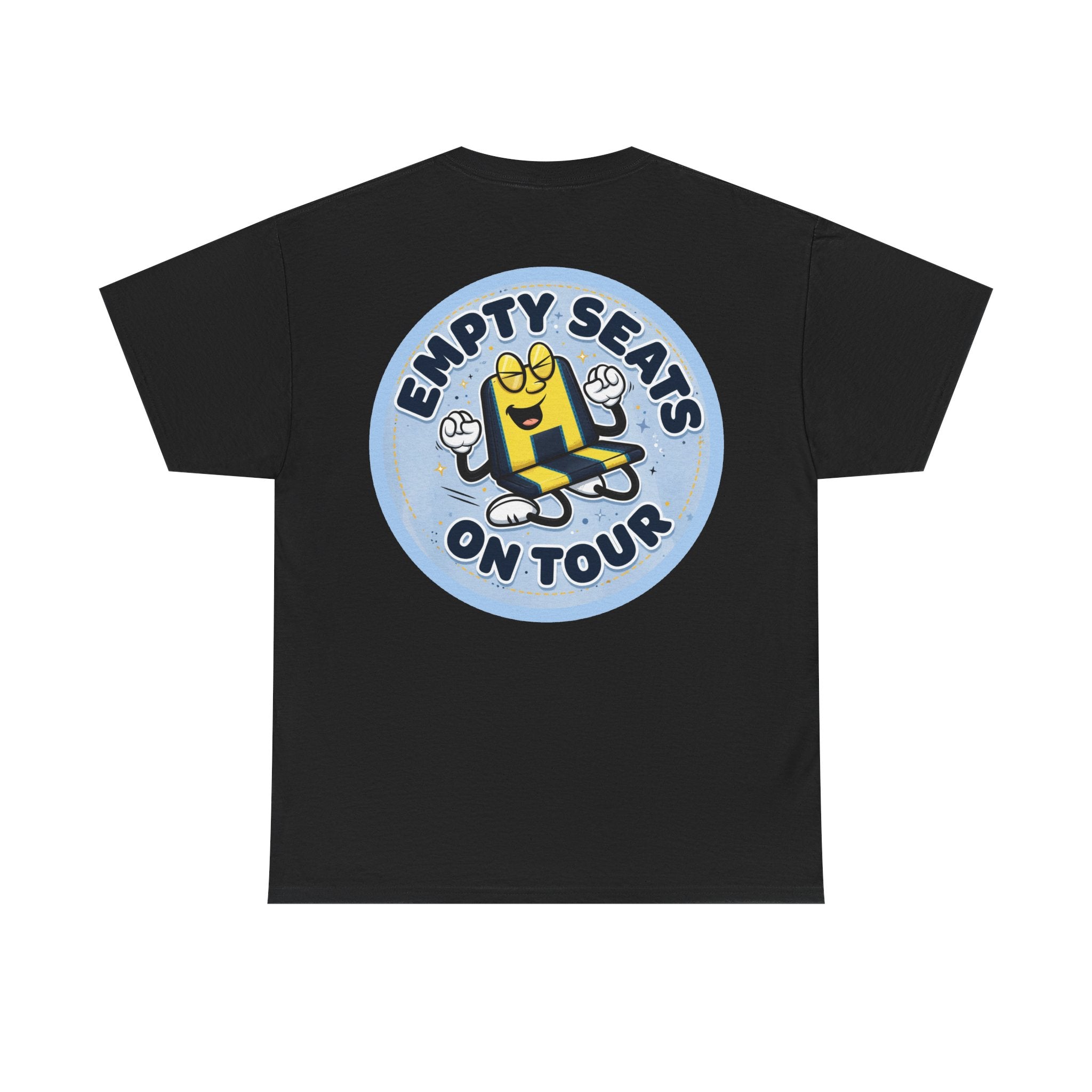 Manchester City T‑Shirt — "Empty Seats On Tour" Cartoon Seat Graphic Tee