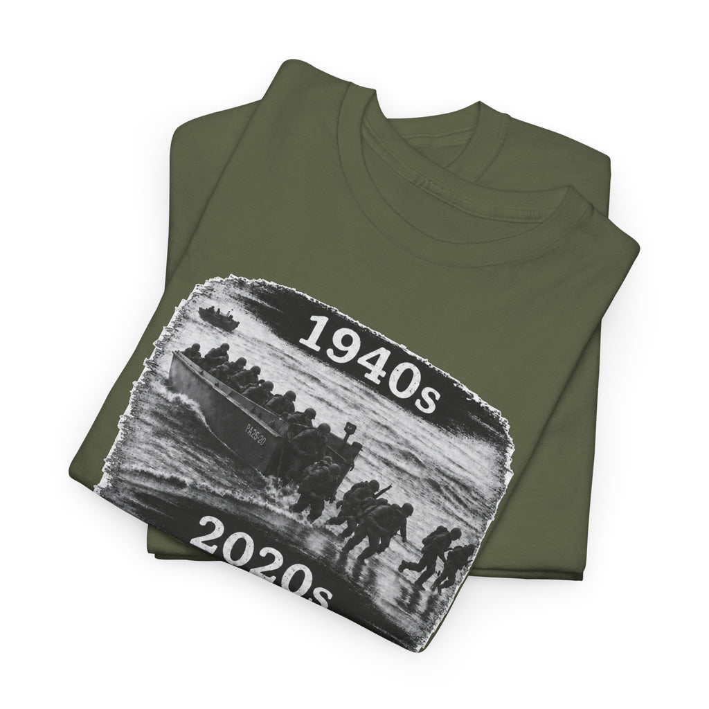 1940s vs 2020s Veterans Tribute Tee — "Is This What They Fought For?"