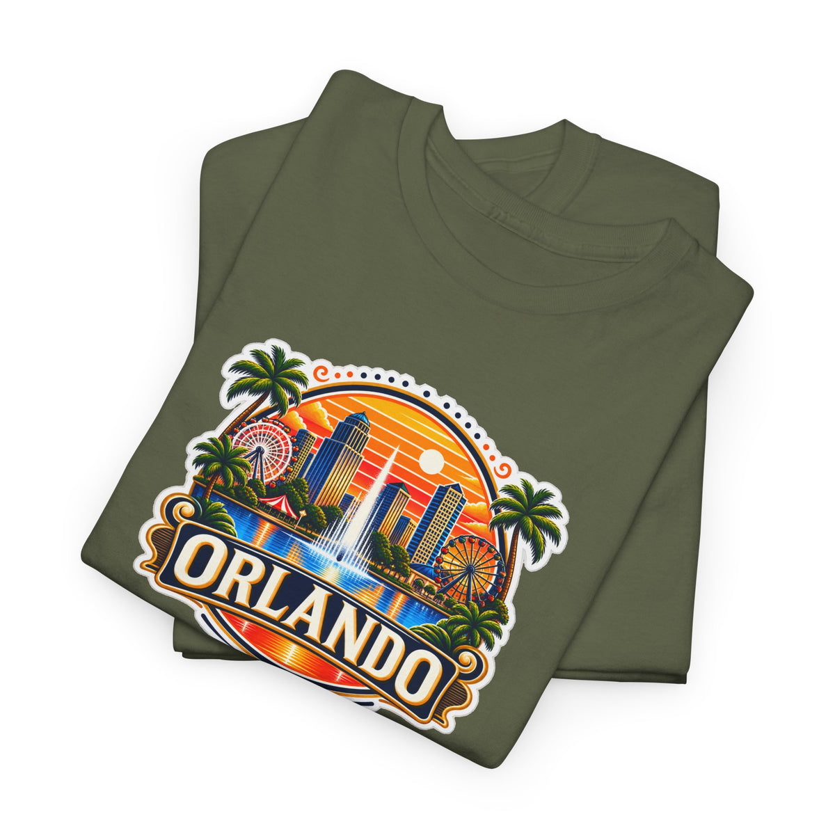 Orlando Sunset Logo Cotton T-Shirt