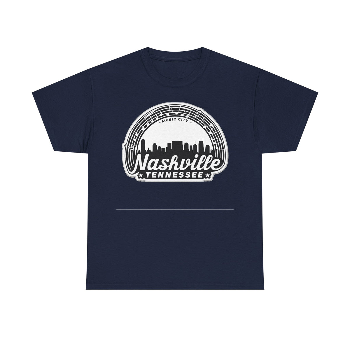 Nashville Tennessee Skyline Tee — Retro Music City Graphic Shirt