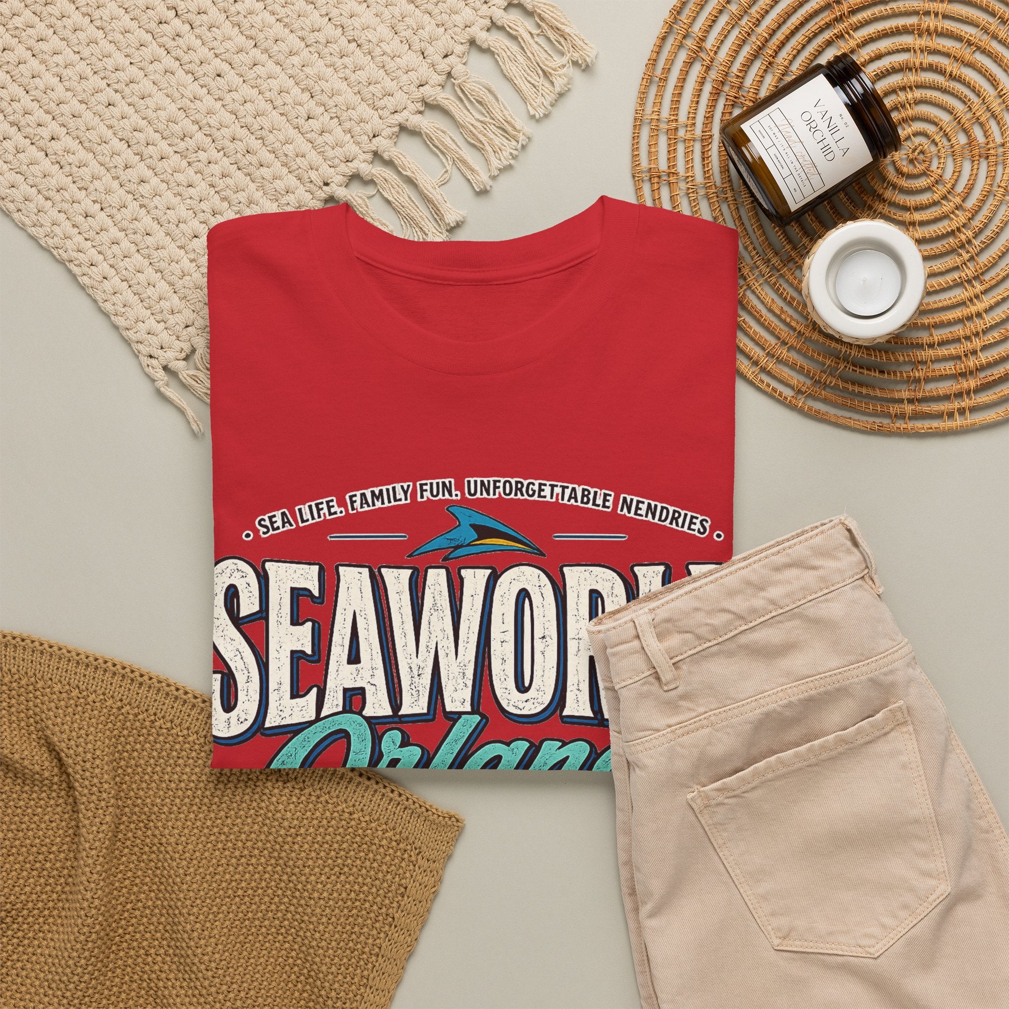 SeaWorld Orlando Graphic Tee — Retro Explore Inspire Connect Vacation Shirt