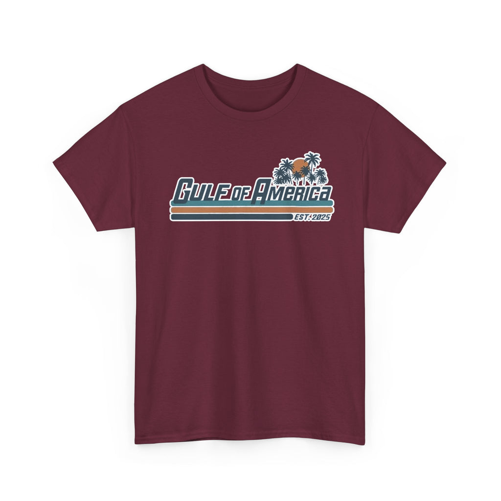 Gulf of America Vintage Surf Tee — Retro Beach Logo T-Shirt