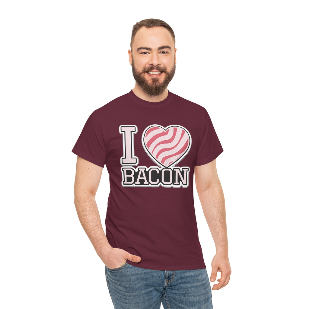 I Heart Bacon T-Shirt — Funny Novelty Bacon Lover Tee