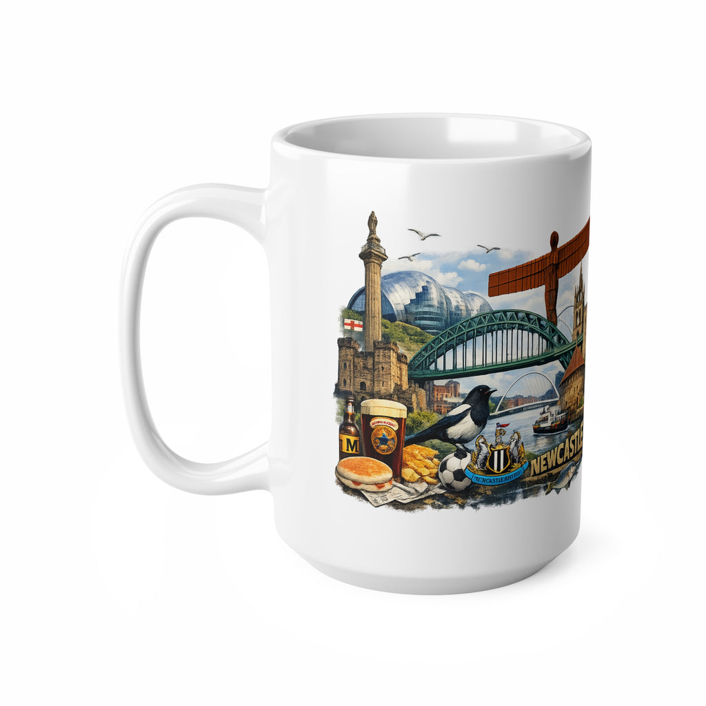 Newcastle Landmark Ceramic Coffee Mug — 11oz & 15oz Travel Souvenir
