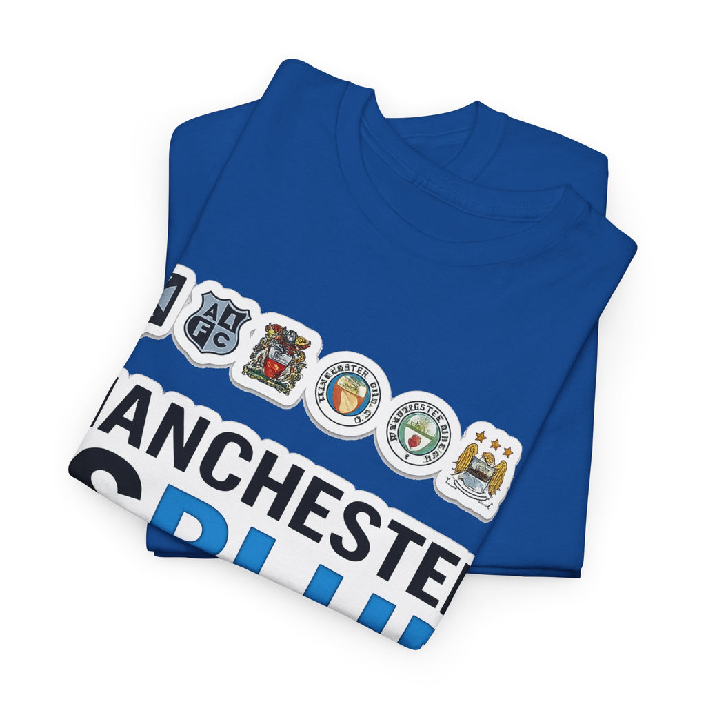 Manchester Is Blue Tee — Manchester City Supporter T-Shirt