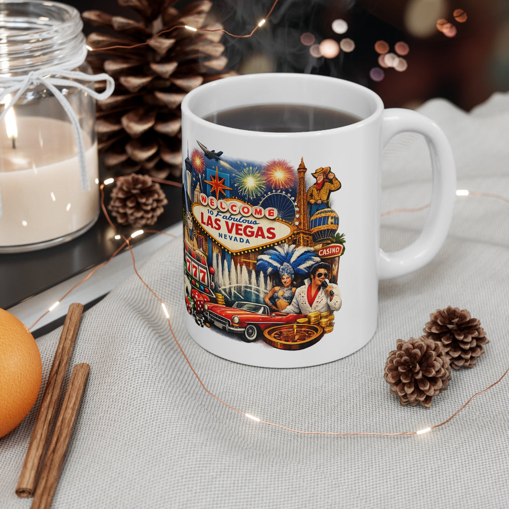Las Vegas Vintage Collage Coffee Mug – Welcome to Fabulous Vegas 11oz/15oz