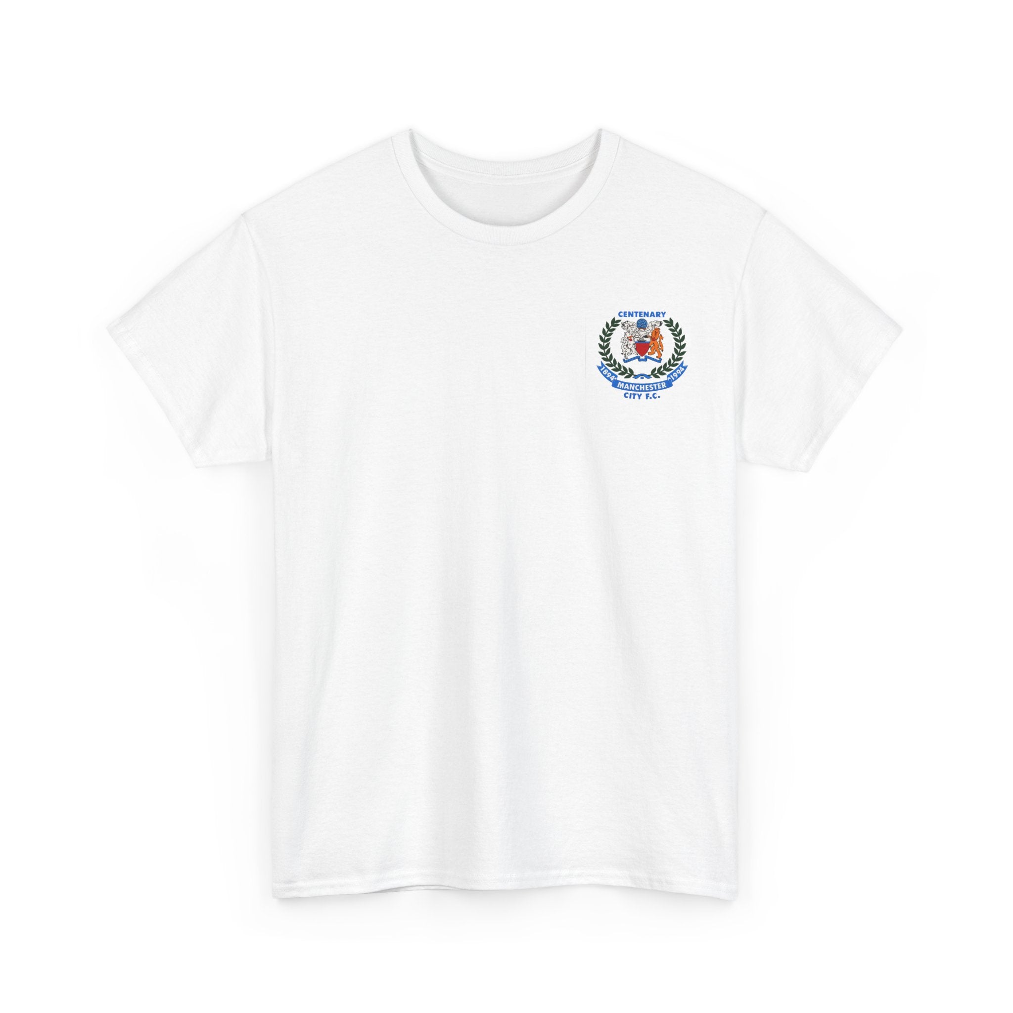 Centenary Manchester City FC Crest Tee — 1894–1994 Commemorative Shirt
