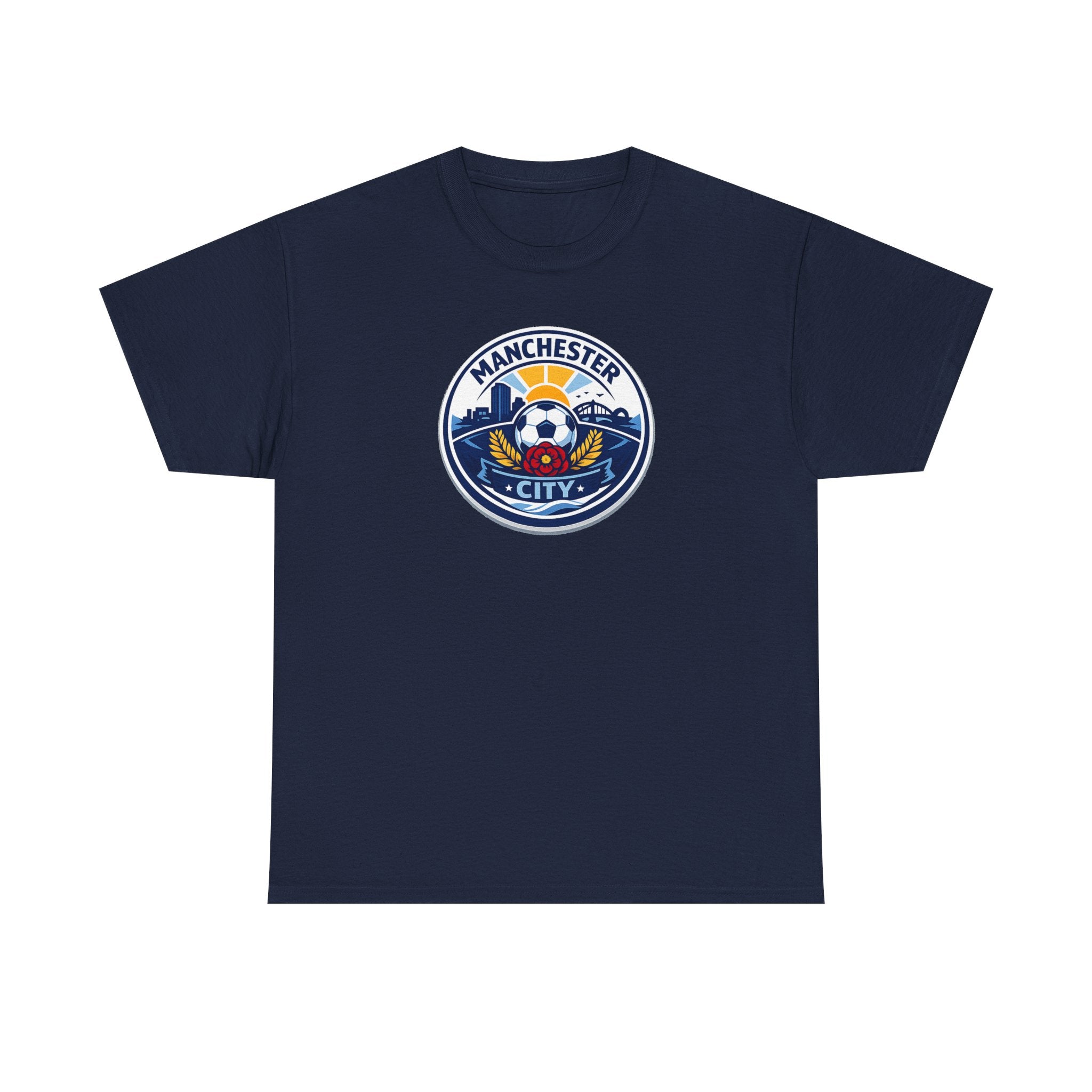 Manchester City Crest T-Shirt — Soccer Fan Tee