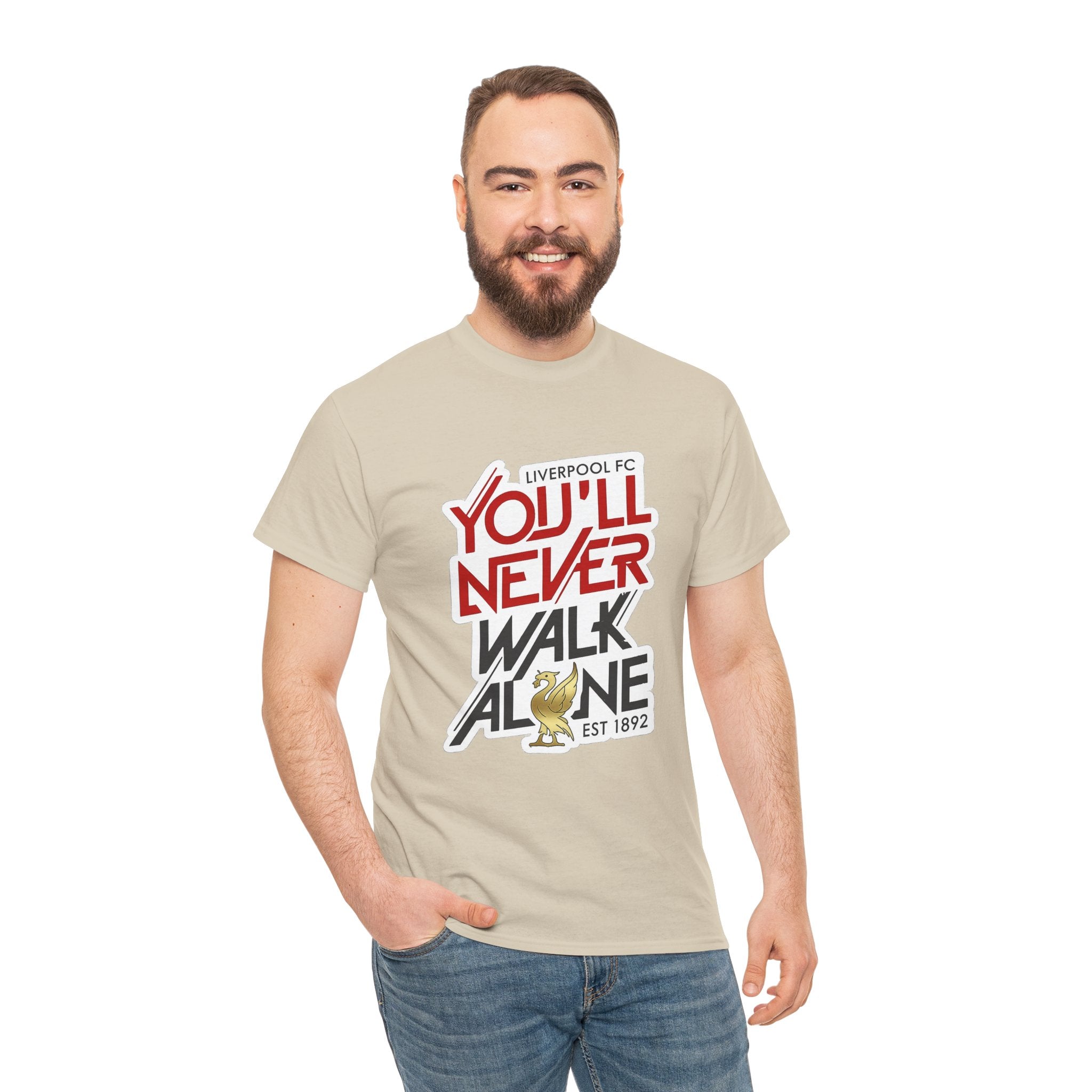 Liverpool You'll Never Walk Alone Cotton T-Shirt — Liverpool FC Fan Tee