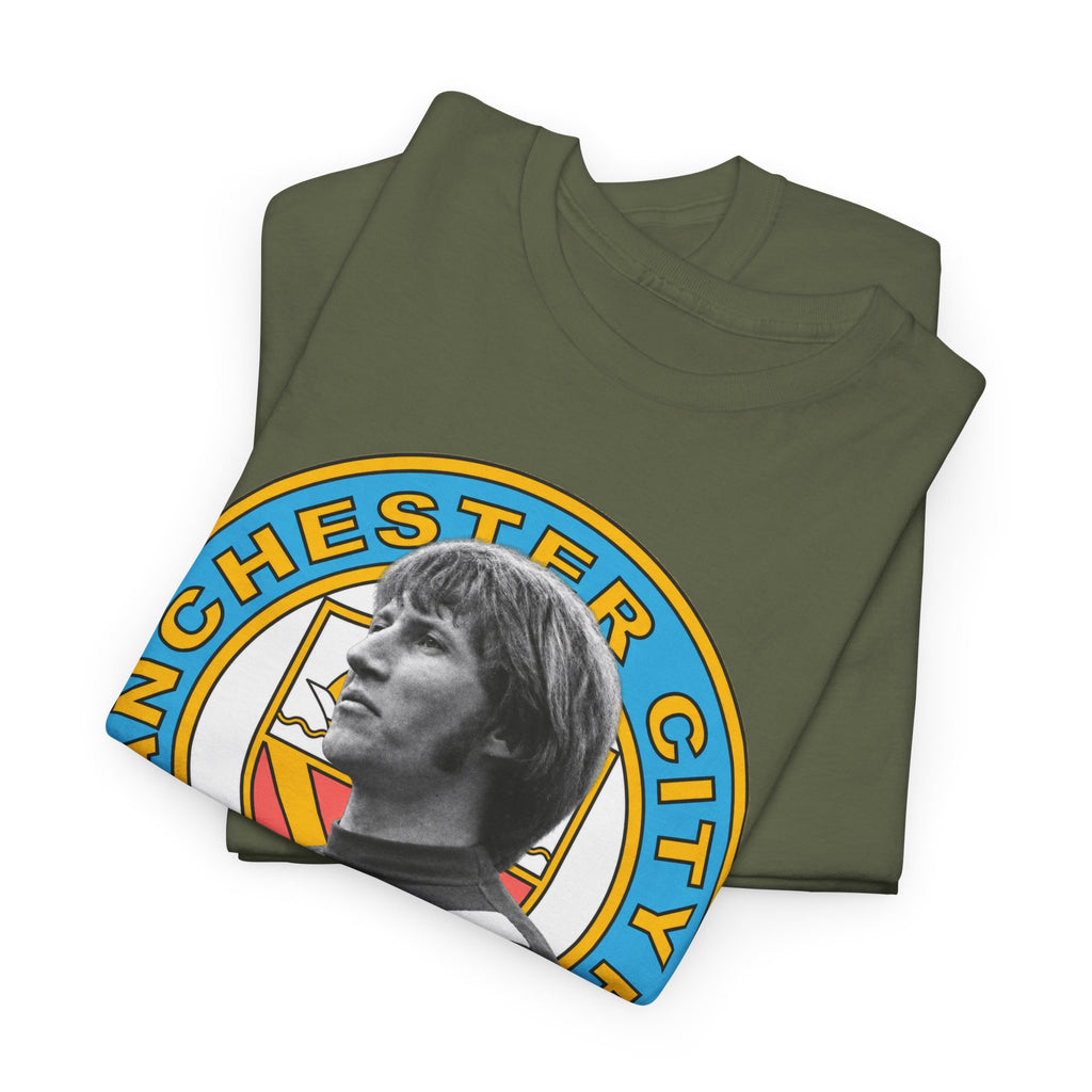 Colin Bell Manchester City Retro Player Portrait Cotton Tee