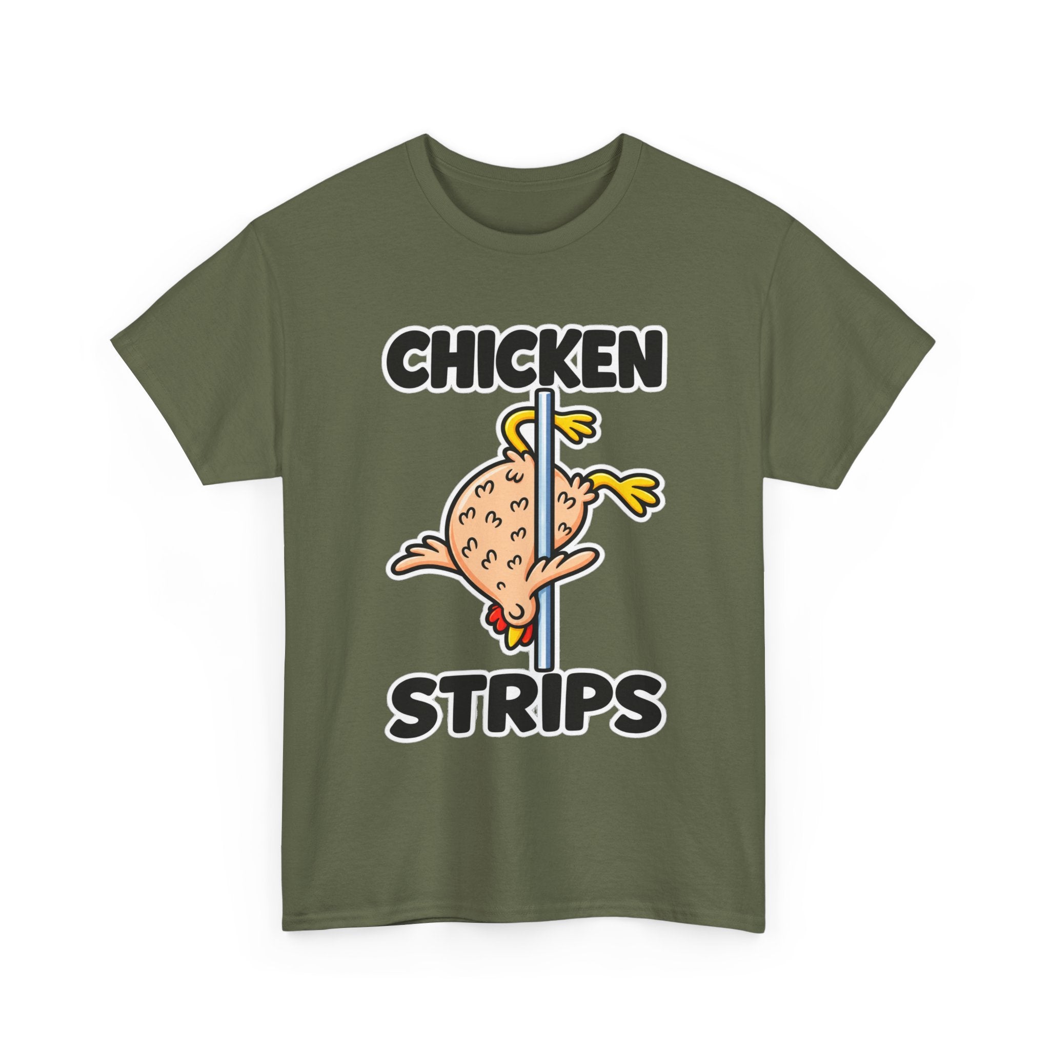 Chicken Strips T‑Shirt — Funny Pole Dance Chicken Graphic Tee