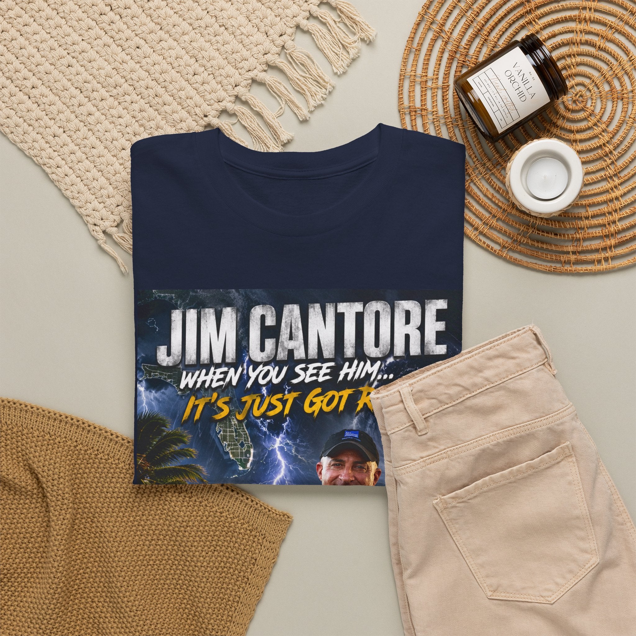 Jim Cantore "It's Just Got Real" Hurricane T-Shirt