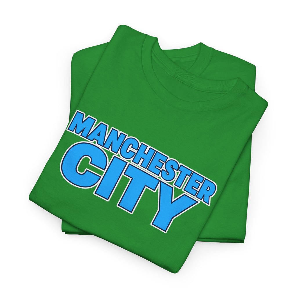 Manchester City T‑Shirt — Retro Blue Logo Tee