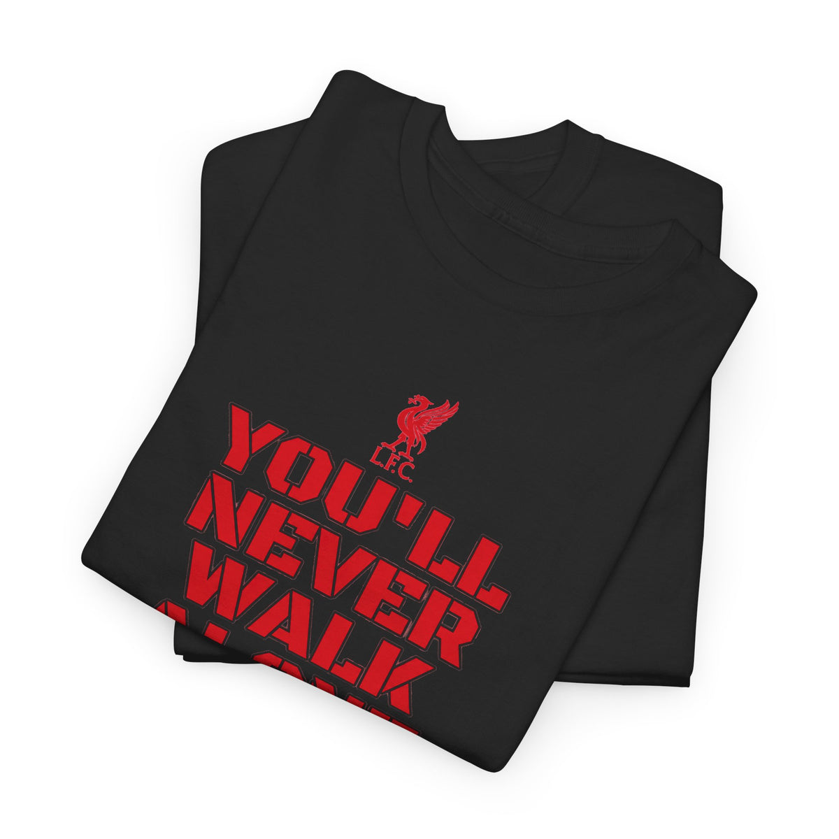 Liverpool you’ll never walk alone black cotton T-shirt