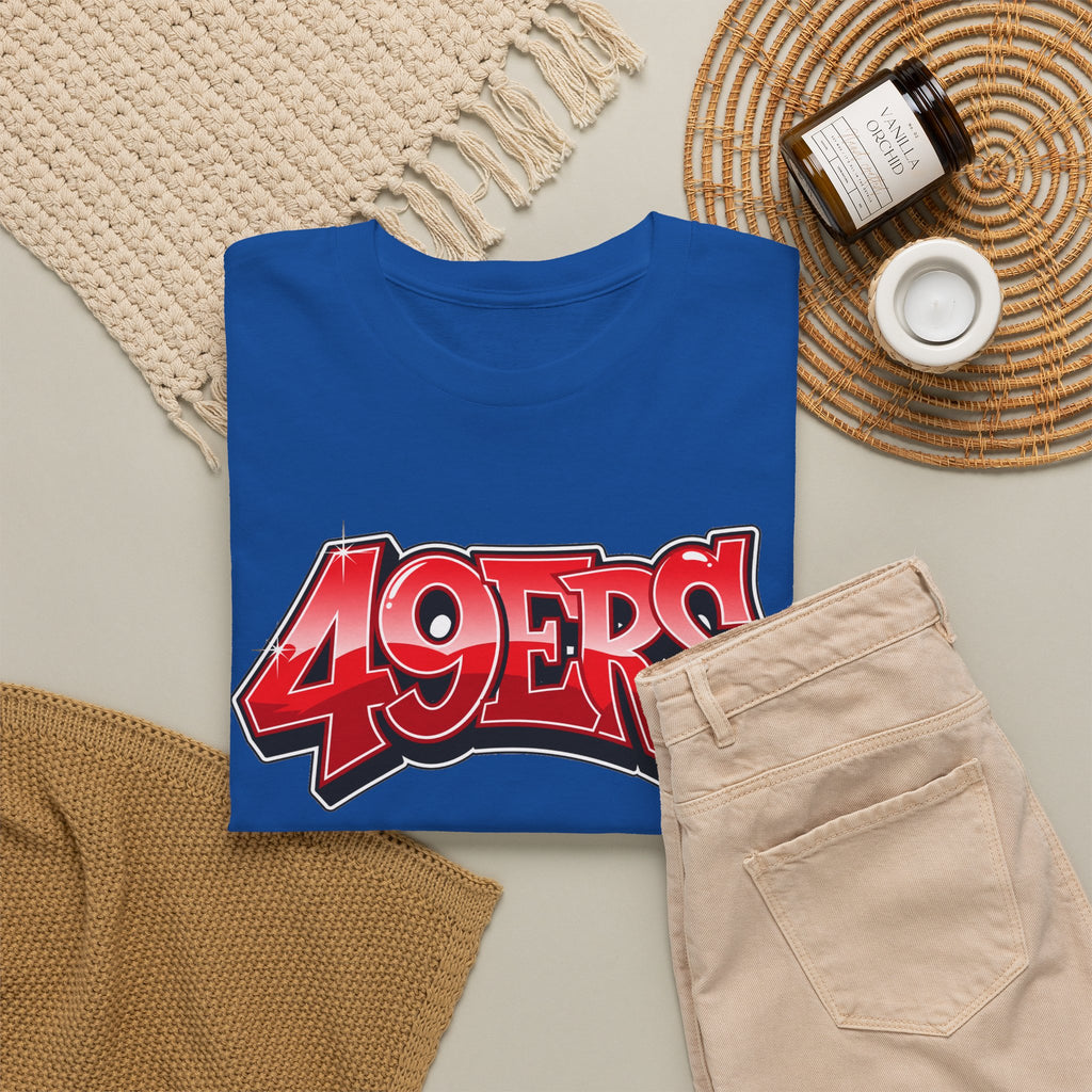 T-Shirt — '49ERS' Red Graffiti Sports Logo Tee
