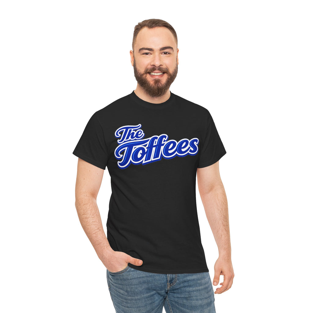 The Toffees Script Tee — Vintage Blue Logo T-Shirt