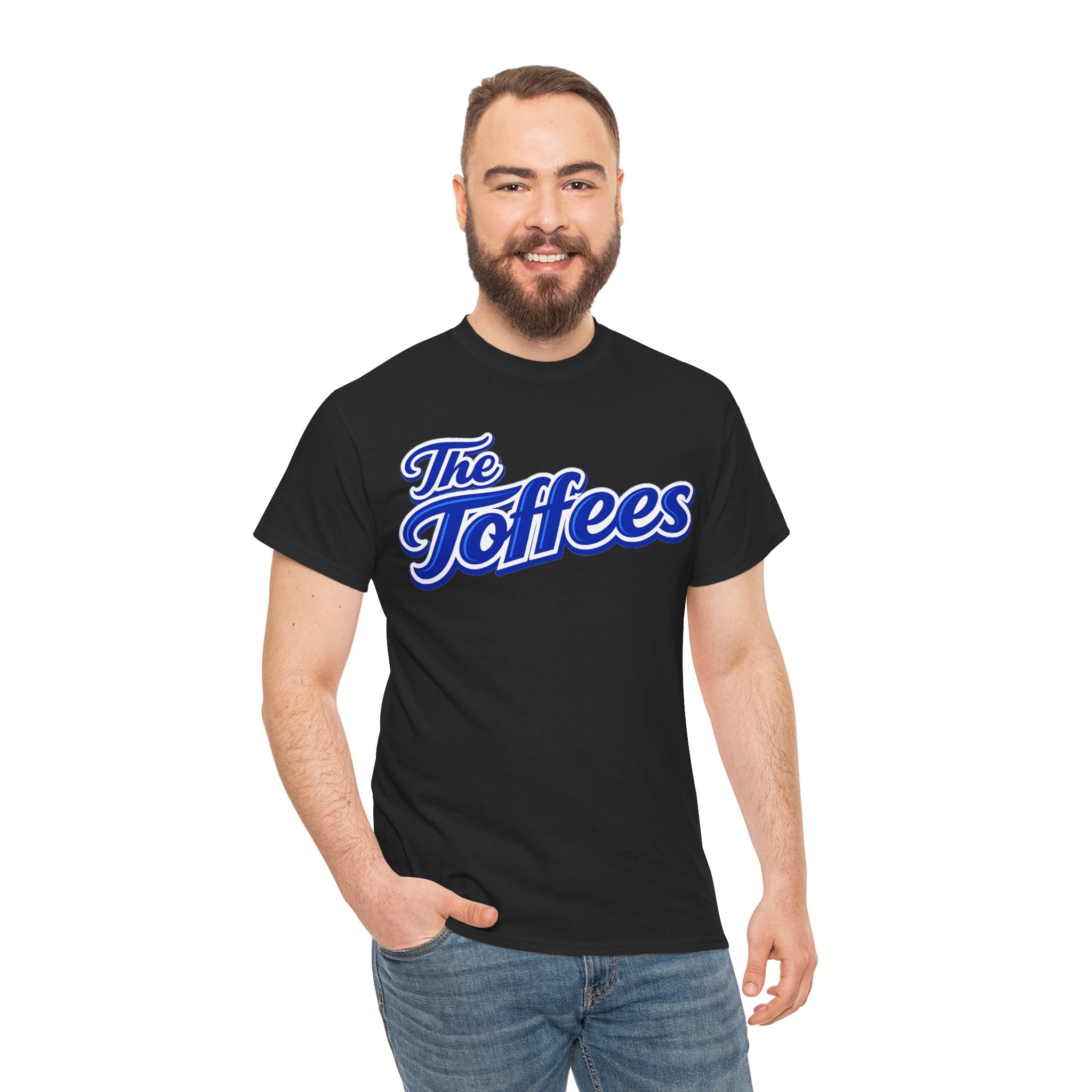 The Toffees Script Tee — Vintage Blue Logo T-Shirt