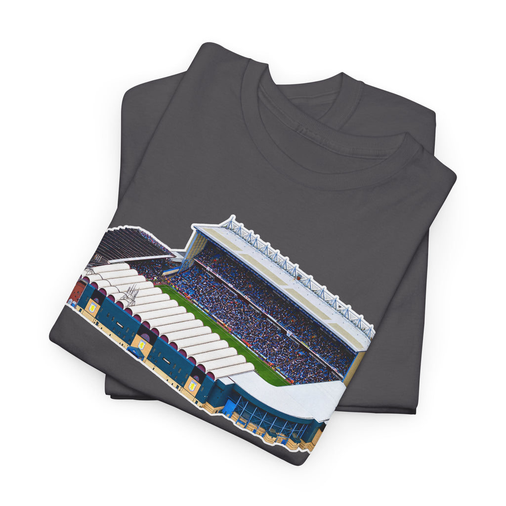 Manchester City Maine Road Stadium Illustration T‑Shirt — Vintage Football Arena Graphic Tee