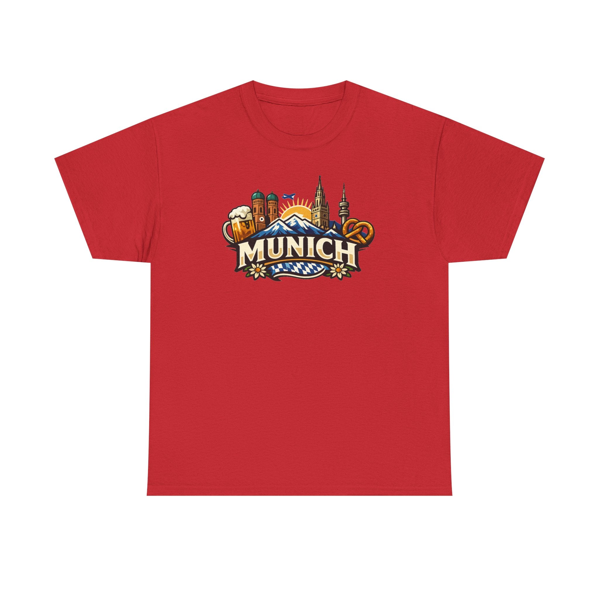 Munich Souvenir T‑Shirt — Oktoberfest Beer & Pretzel Graphic Tee