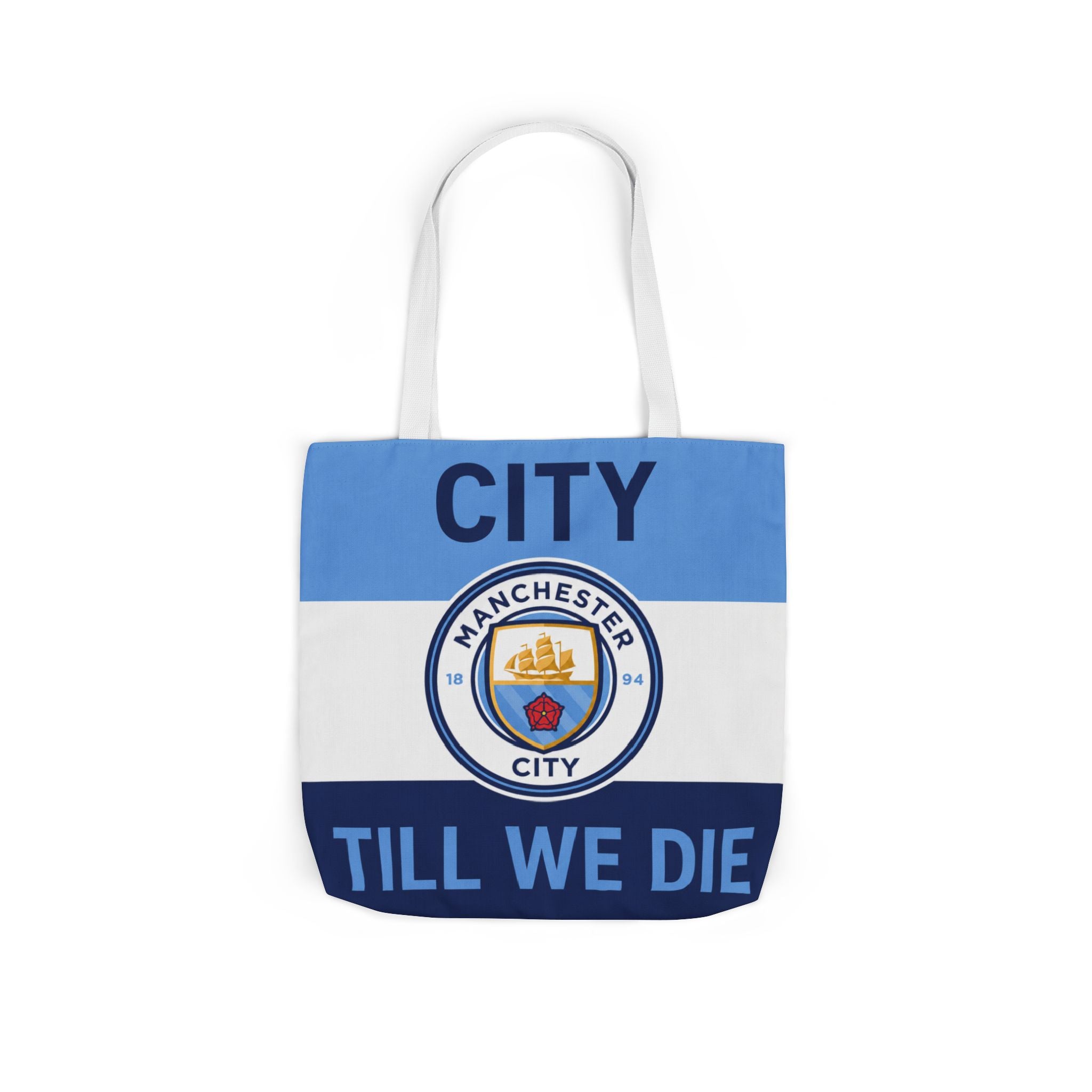 City Till We Die Unofficial Canvas Tote Bag — Manchester Football Fan Bag