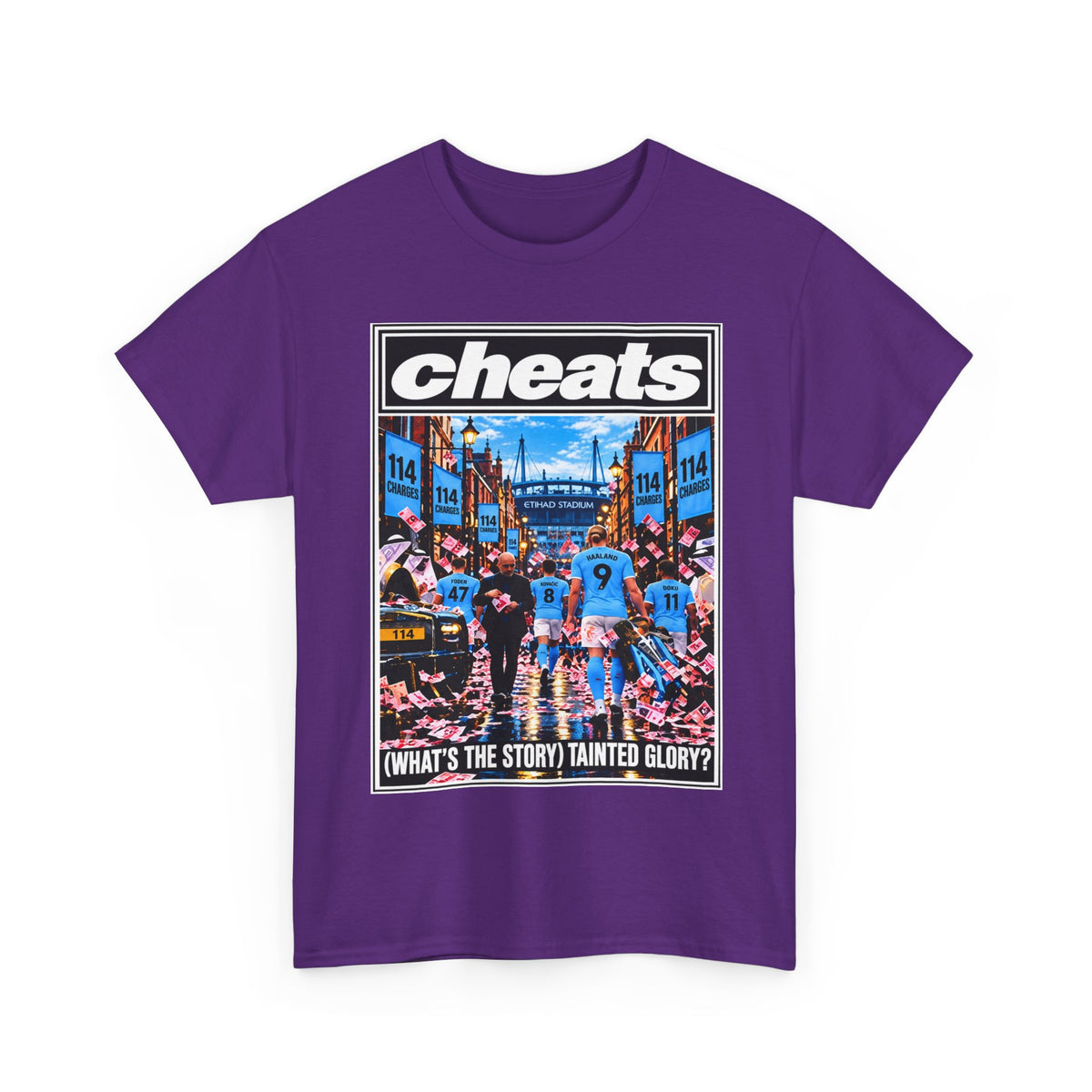 Cheats “What’s the Story? Tainted Glory?” Sports Graphic Cotton T-Shirt