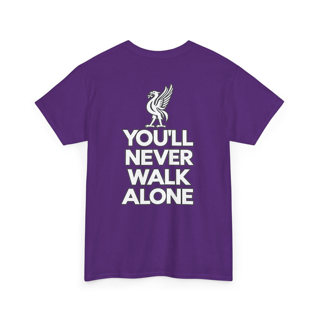 You'll Never Walk Alone T‑Shirt — Liverpool FC Crest Cotton Tee