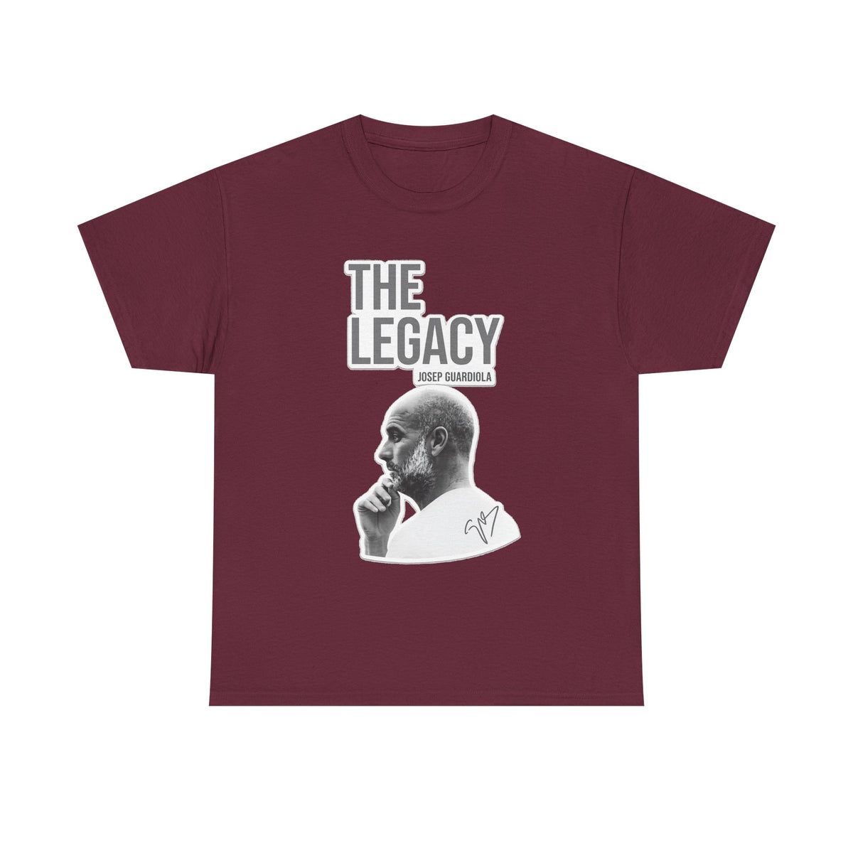Pep Guardiola Manchester City The Legacy Tee — Inspirational Portrait Graphic T-Shirt