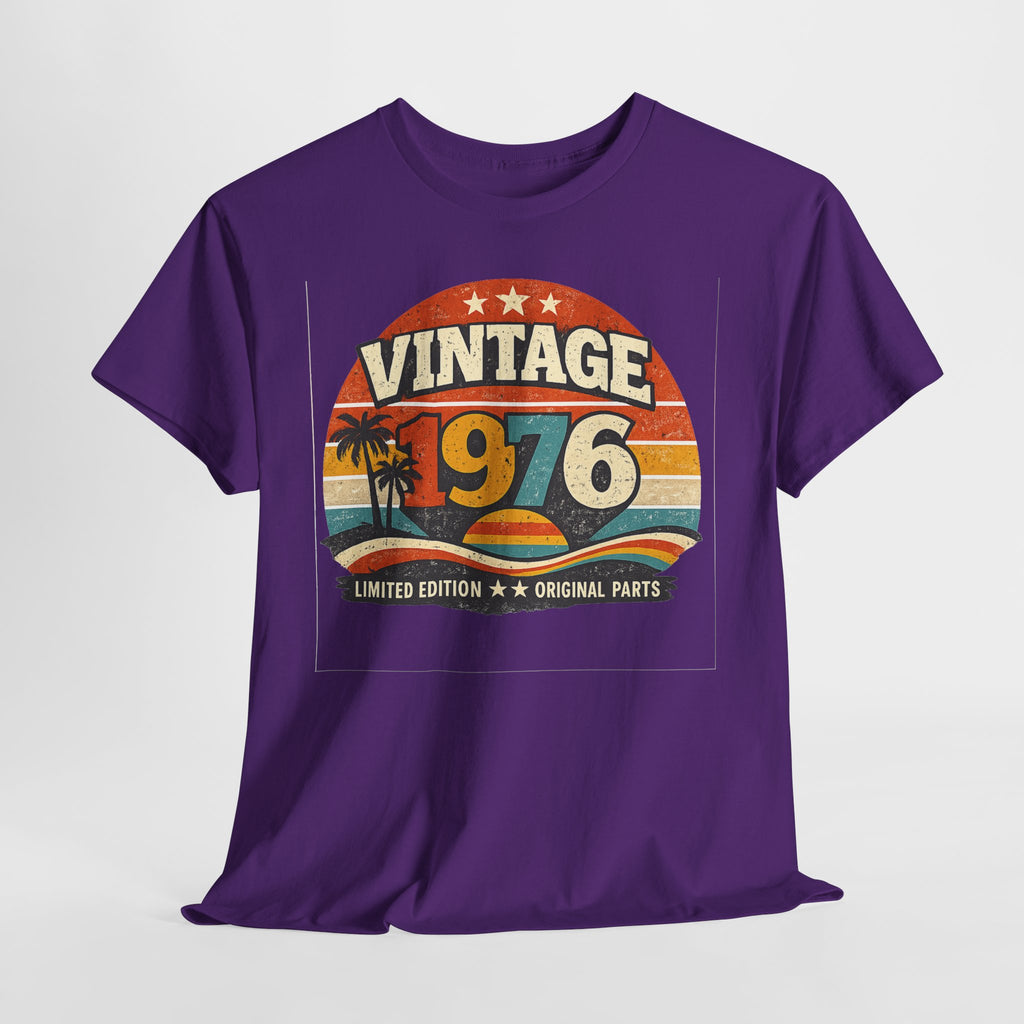 Vintage 1976 T-Shirt — Retro Beach Graphic "Vintage 1976" Birthday Tee