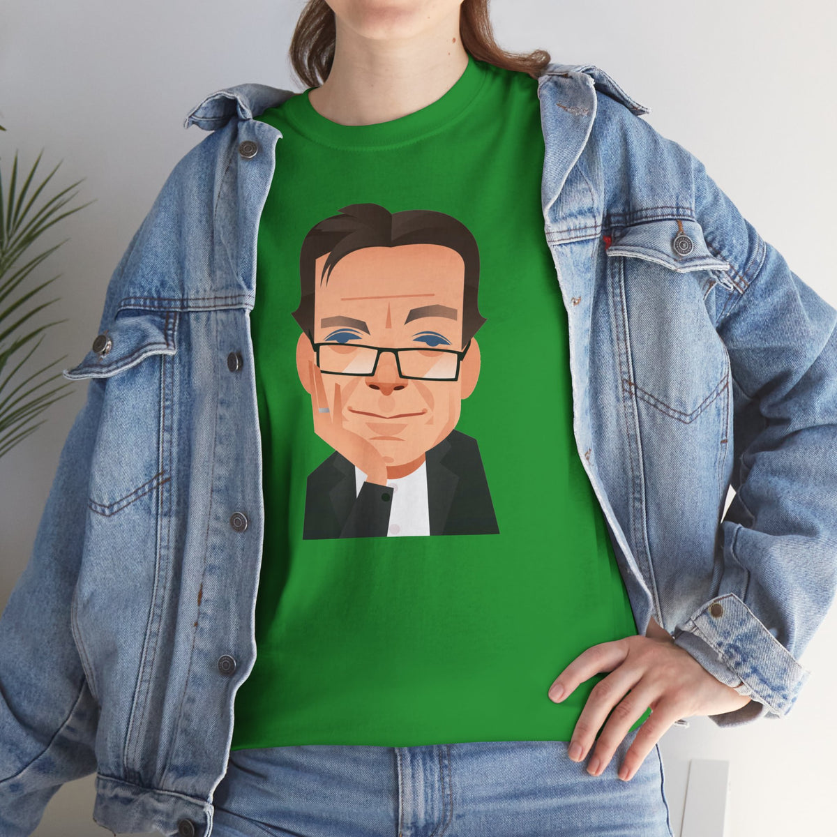 Tony Wilson Manchester Legend Caricature Gentleman Face Cotton T-Shirt
