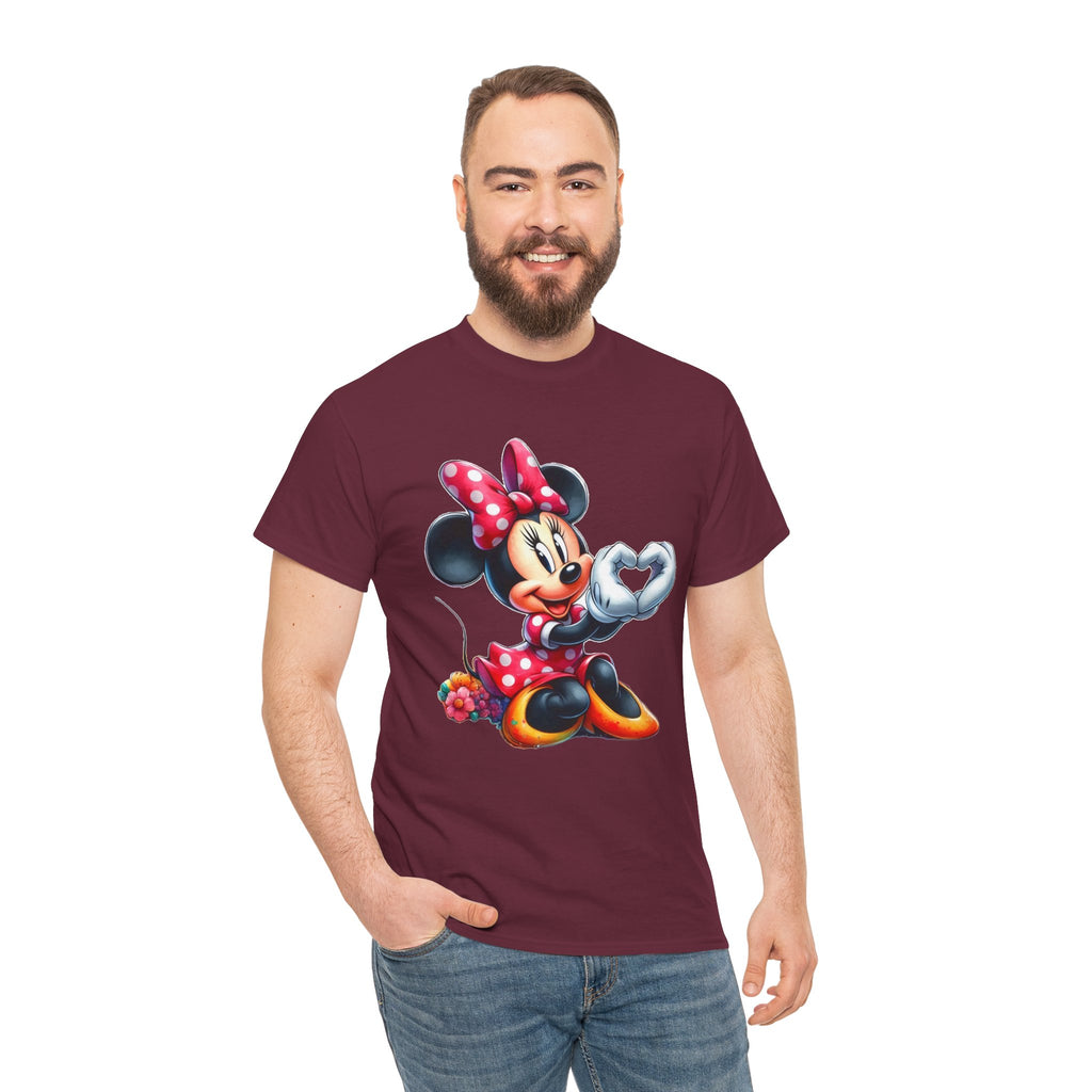Minnie Mouse Character Heart Graphic Tee